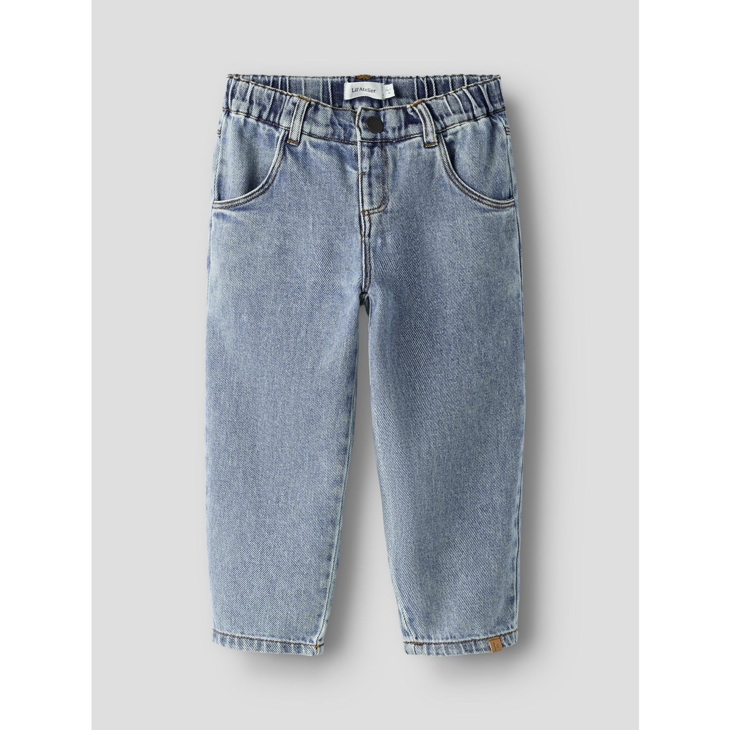 Lil'Atelier Medium Blue Denim Nmfkarole Sim Carrot Jeans 2433-Cj Lil - Image 2
