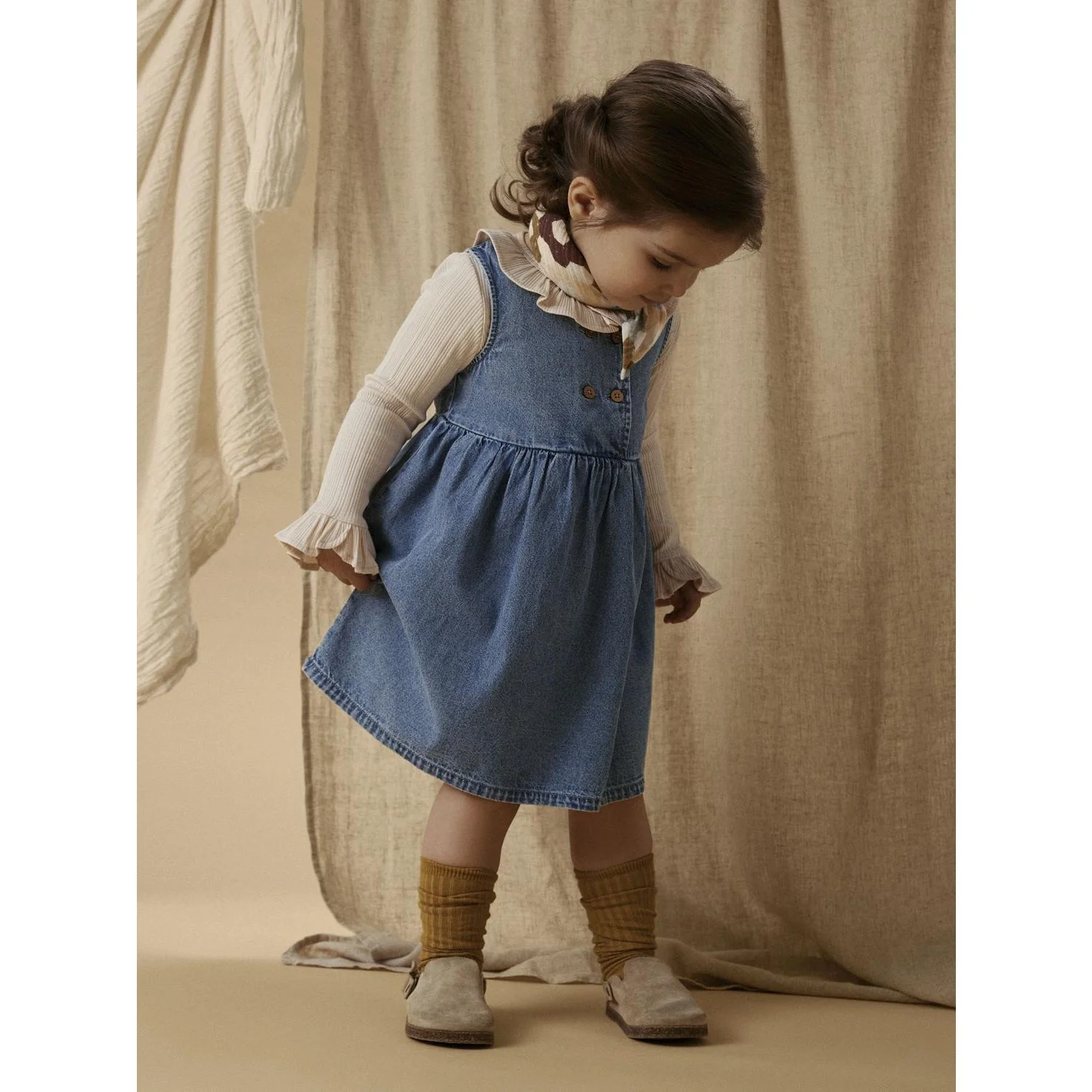Lil'Atelier Medium Blue Denim Nmftaya Sl Dnm Spencer 1166-Fd Lil - Image 2