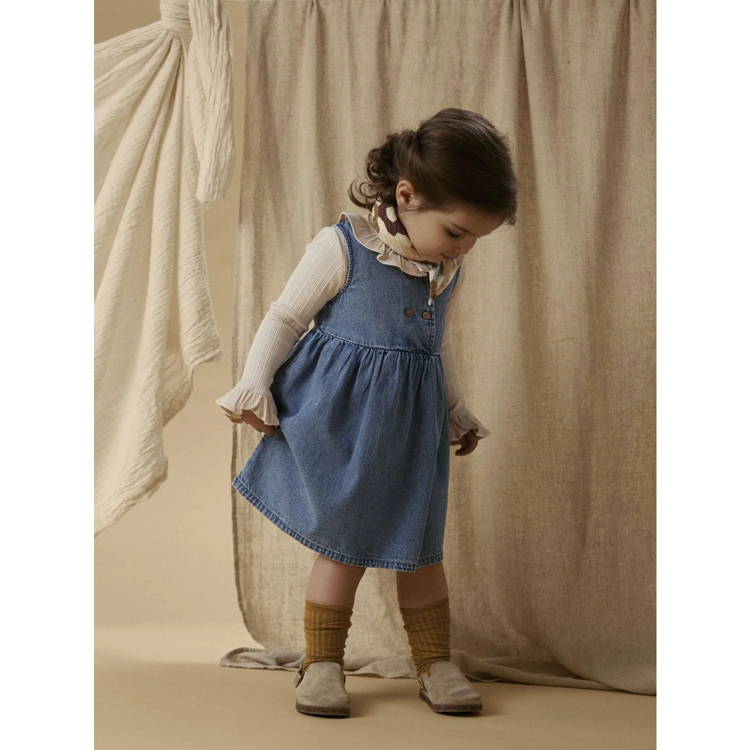 Lil'Atelier Medium Blue Denim Nmftaya Sl Dnm Spencer 1166-Fd Lil - Image 3