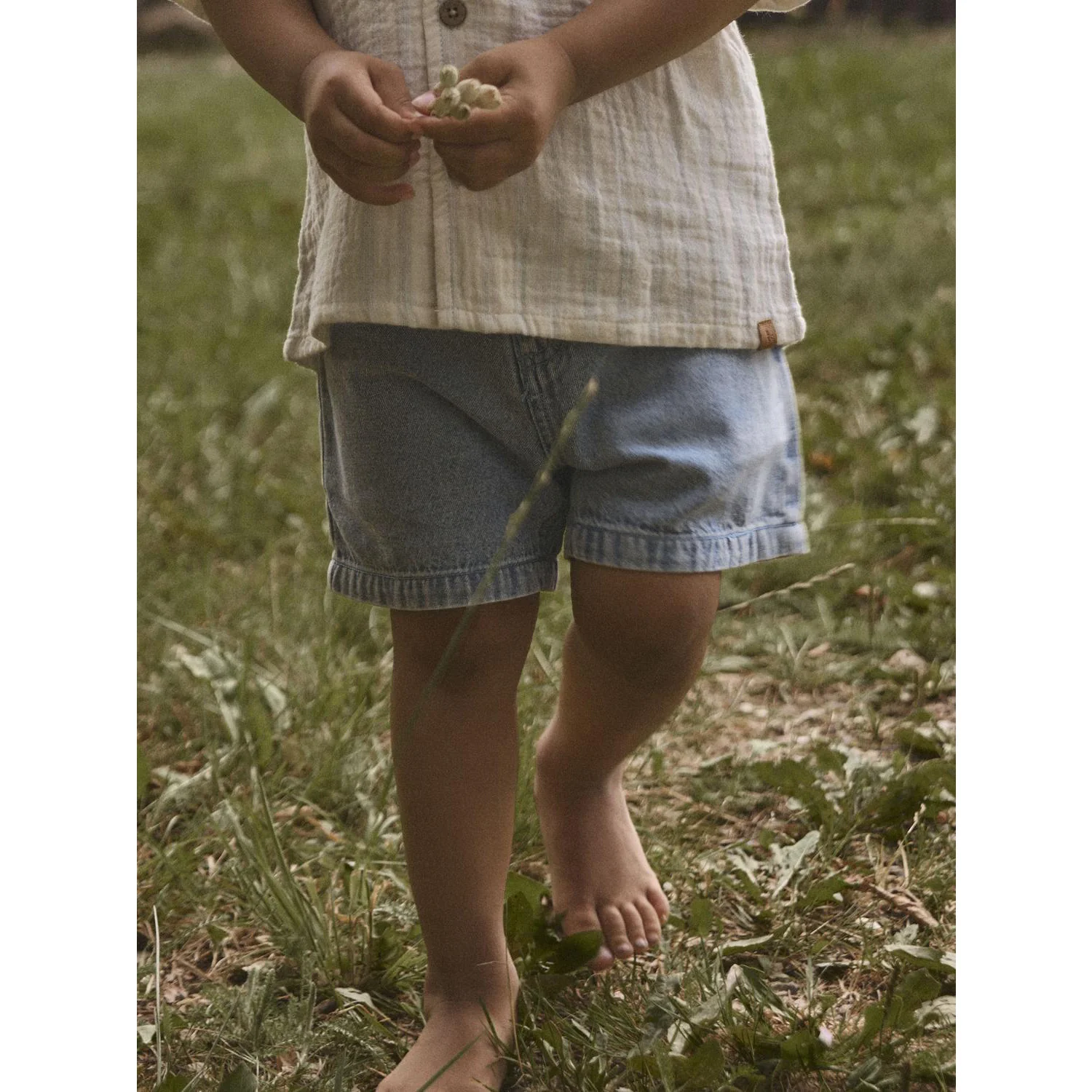 Lil'Atelier Medium Blue Denim Nmmfunda Loose Dnm Shorts 5552-Fd Lil - Image 4