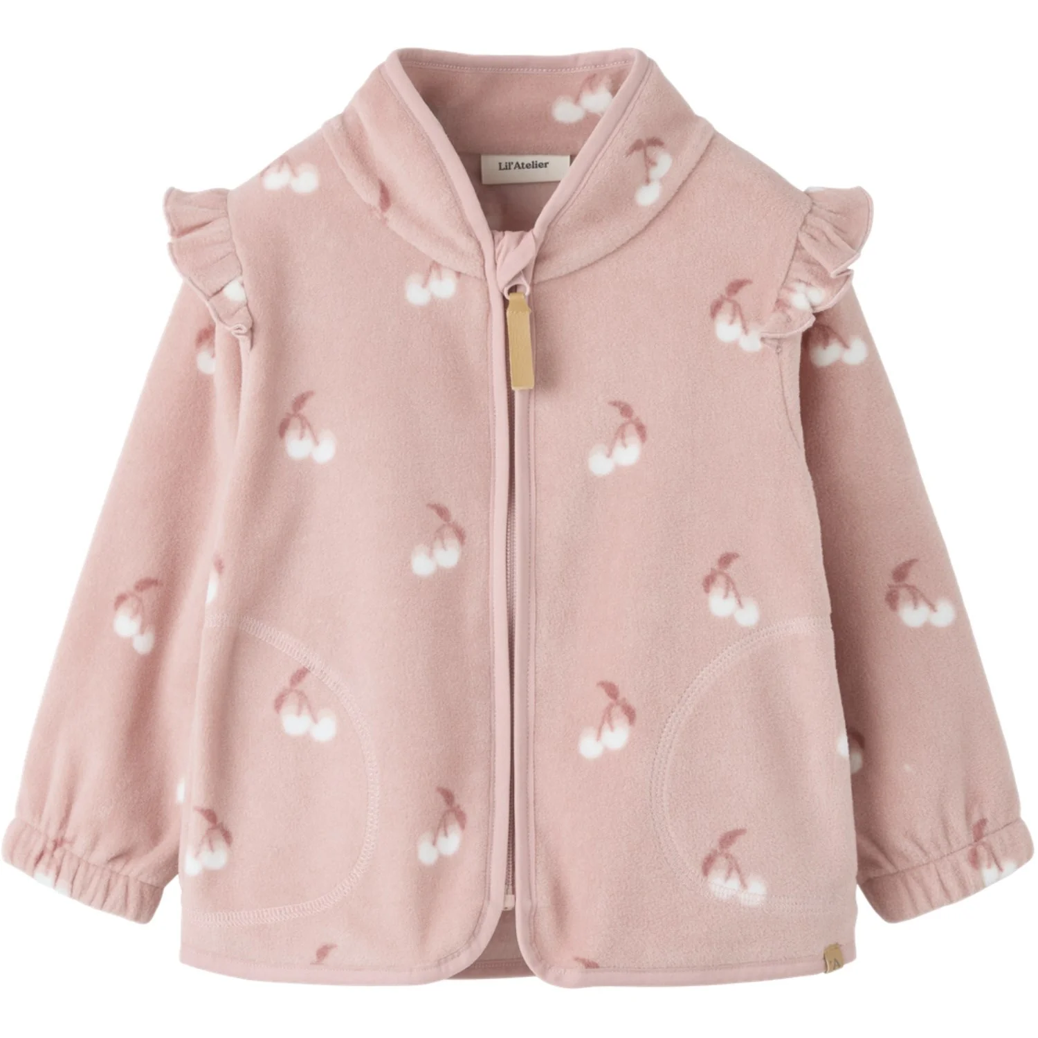 Lil'Atelier Misty Rose Cherry Nmflaspektra Fleece Jacket Fo Lil