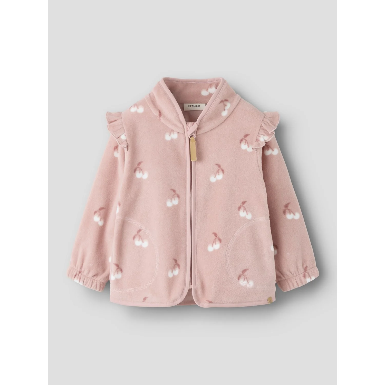 Lil'Atelier Misty Rose Cherry Nmflaspektra Fleece Jacket Fo Lil - Image 2