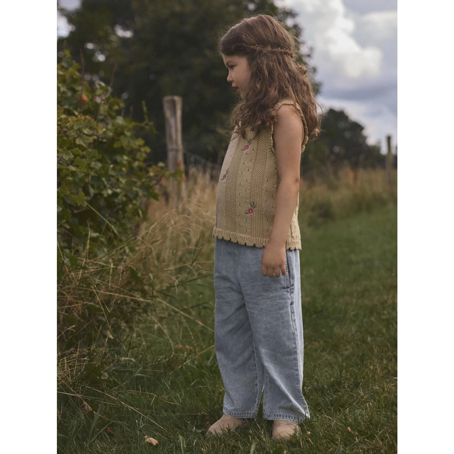 Lil'Atelier Mojave Desert Nmfhalyn Strap Knit Top Lil - Image 2