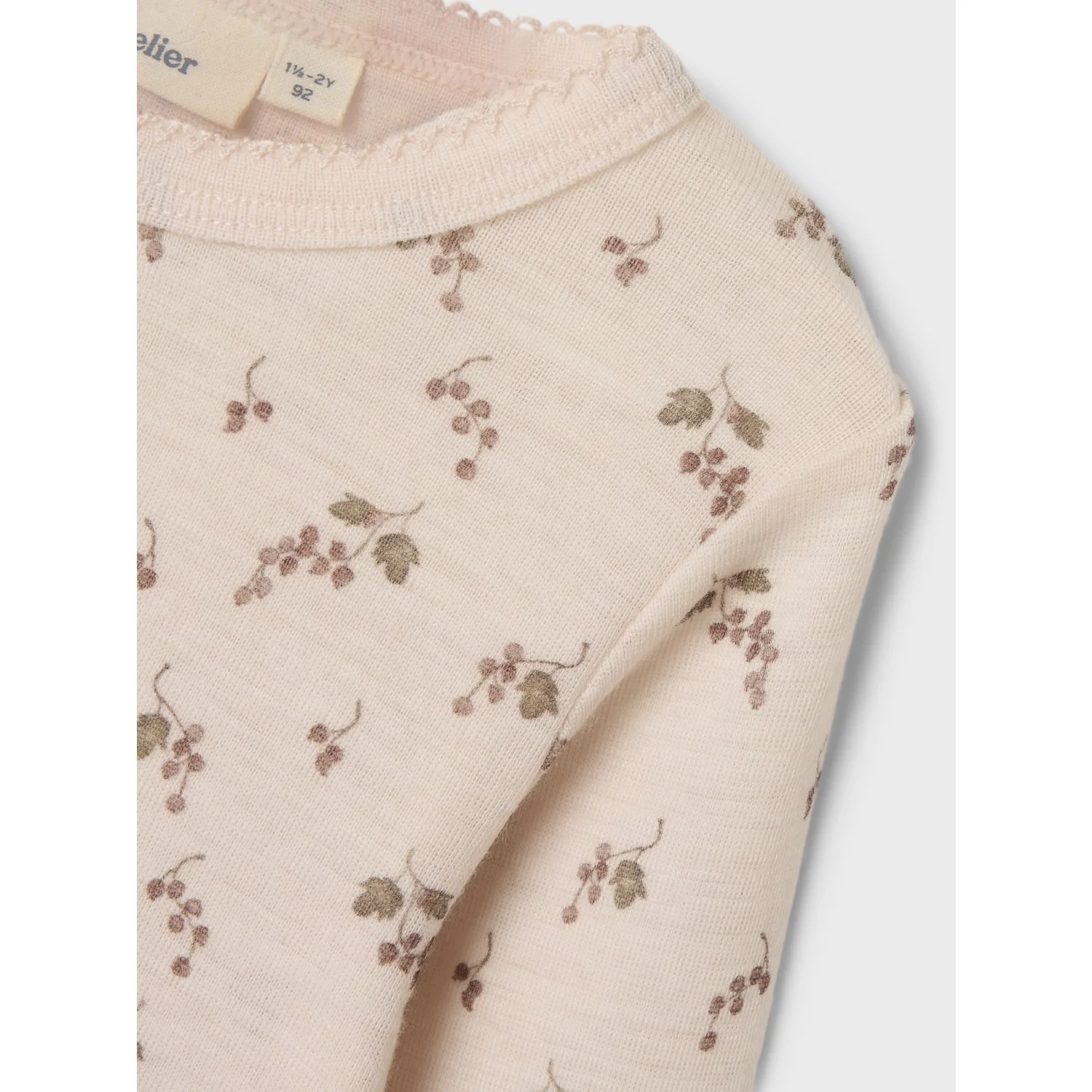 Lil'Atelier Morganite Berry Nmfnoel Nia Wool Ls Slim Top Lil - Image 3