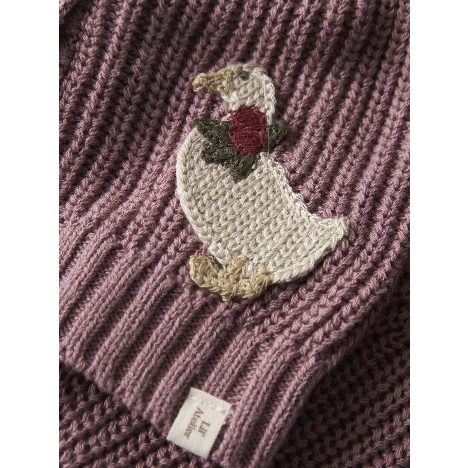 Lil'Atelier Nostalgia Rose Nbfemlen Lak Ls Knit Card Lil - Image 2