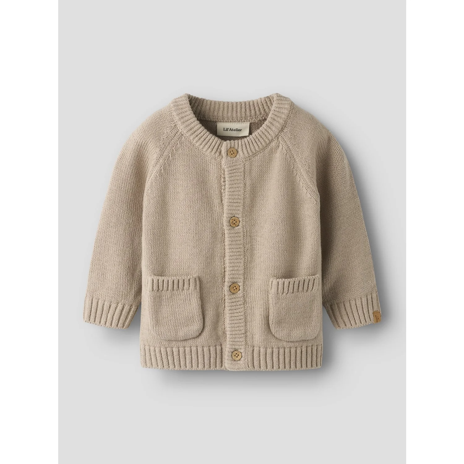 Lil'Atelier Oxford Tan Nbmfogon Ls Knit Card Lil - Image 2