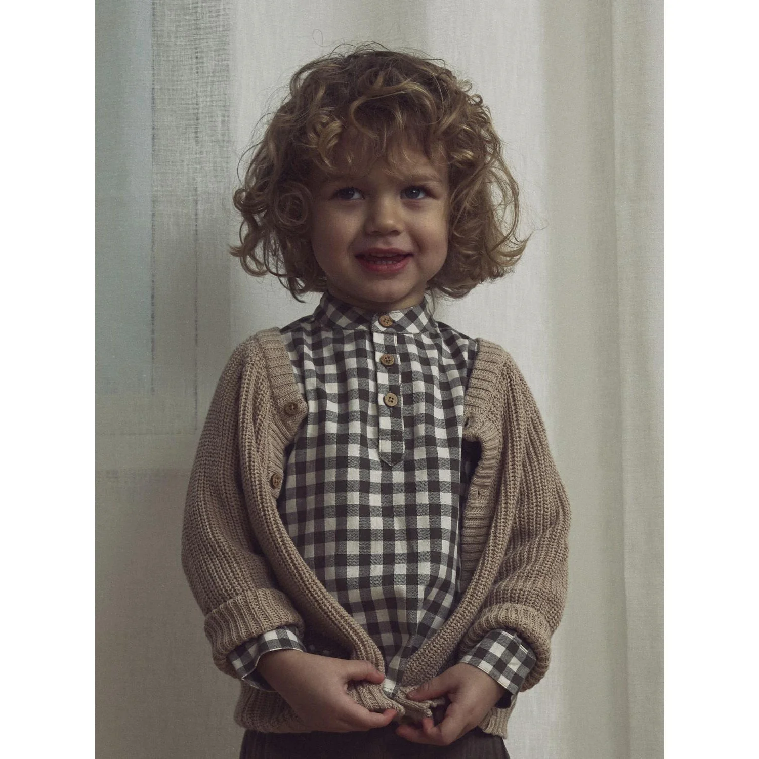 Lil'Atelier Oxford Tan Nmmemlen Lak Ls Knit Card Lil - Image 3