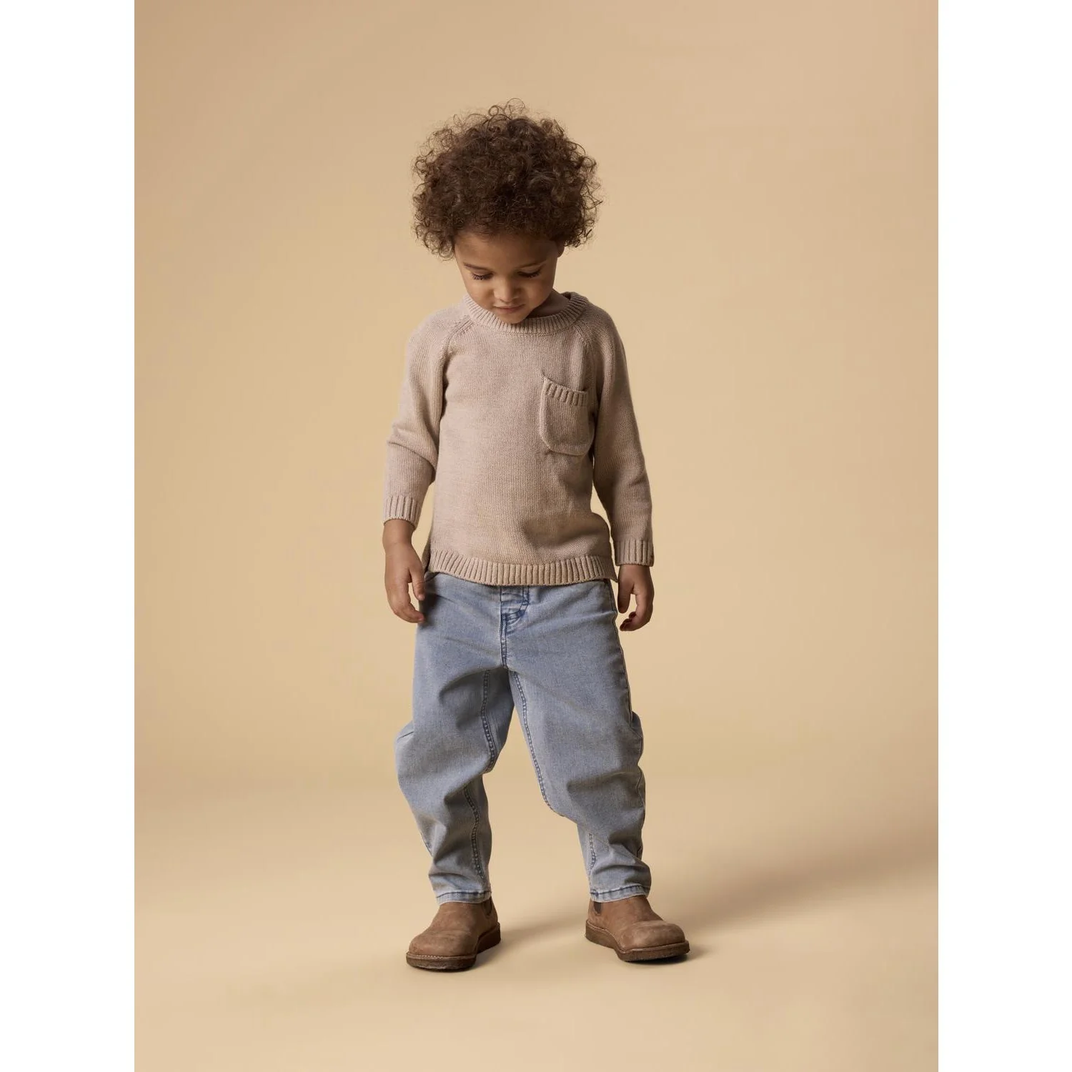 Lil'Atelier Oxford Tan Nmmfogon Ls Knit Lil - Image 2