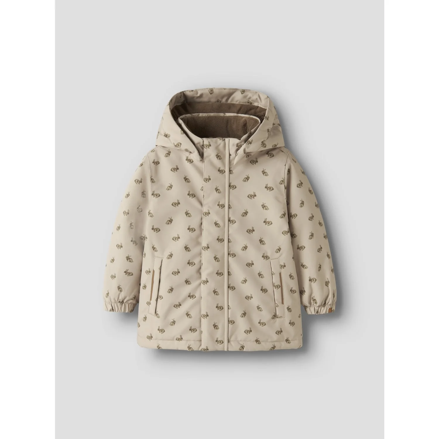 Lil'Atelier Oxford Tan Rabbit Nmflasnow10 Jkt Fo Aop1 Lil - Image 3