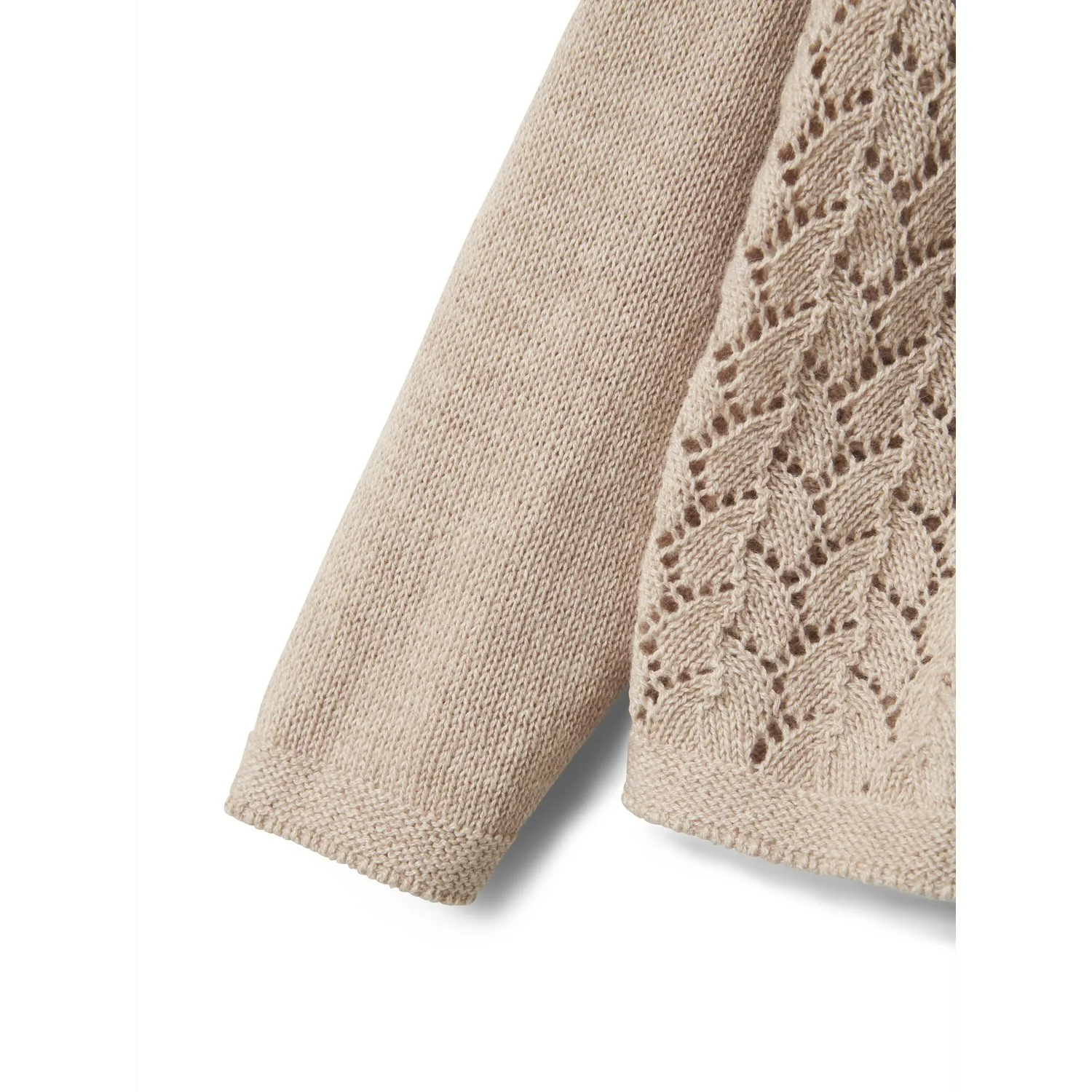 Lil'Atelier Pastel Parchment Melange Nmfolga Ls Knit Card Lil - Image 2