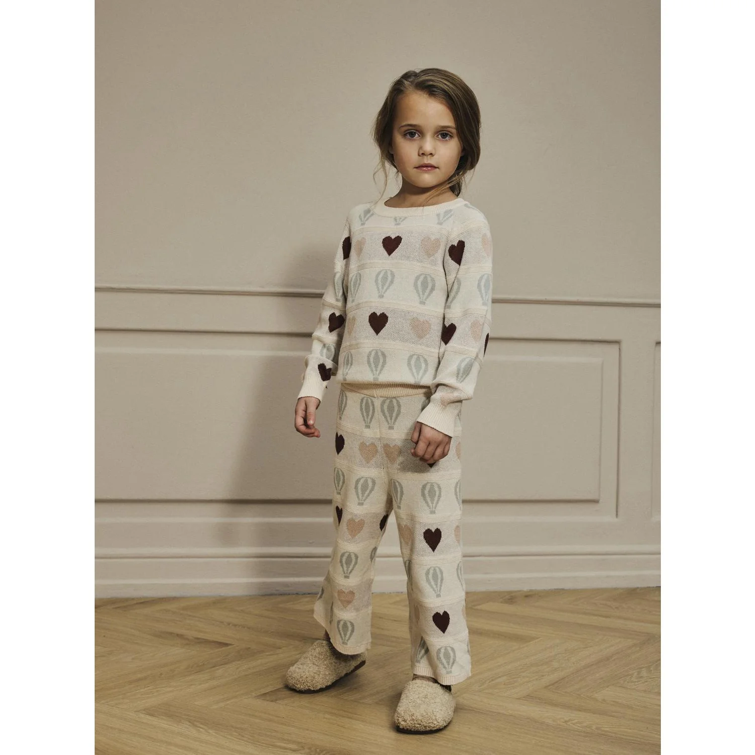 Lil'Atelier Pastel Parchment Nmflamai Wide Knit Ancle Pant Lil - Image 2