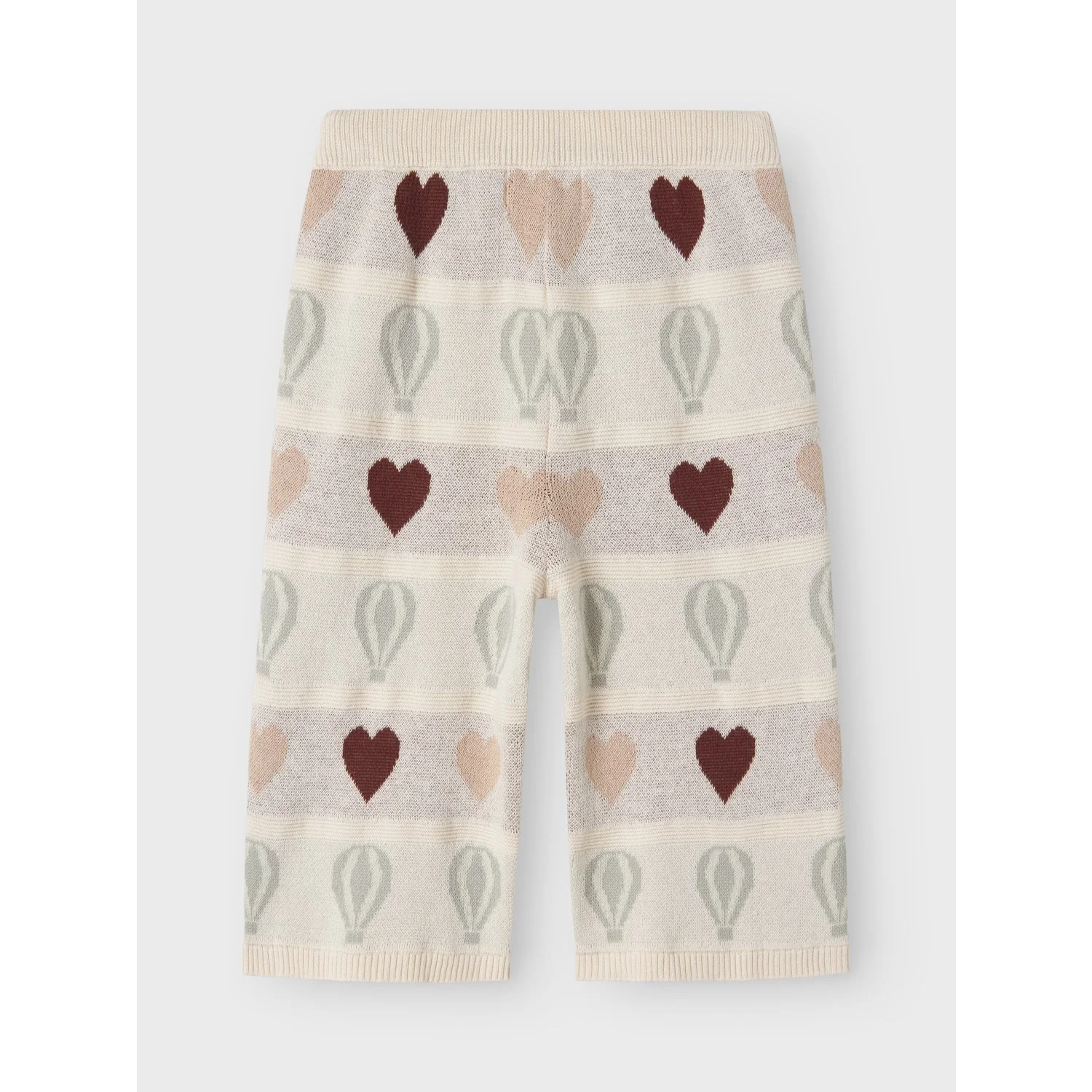 Lil'Atelier Pastel Parchment Nmflamai Wide Knit Ancle Pant Lil - Image 5