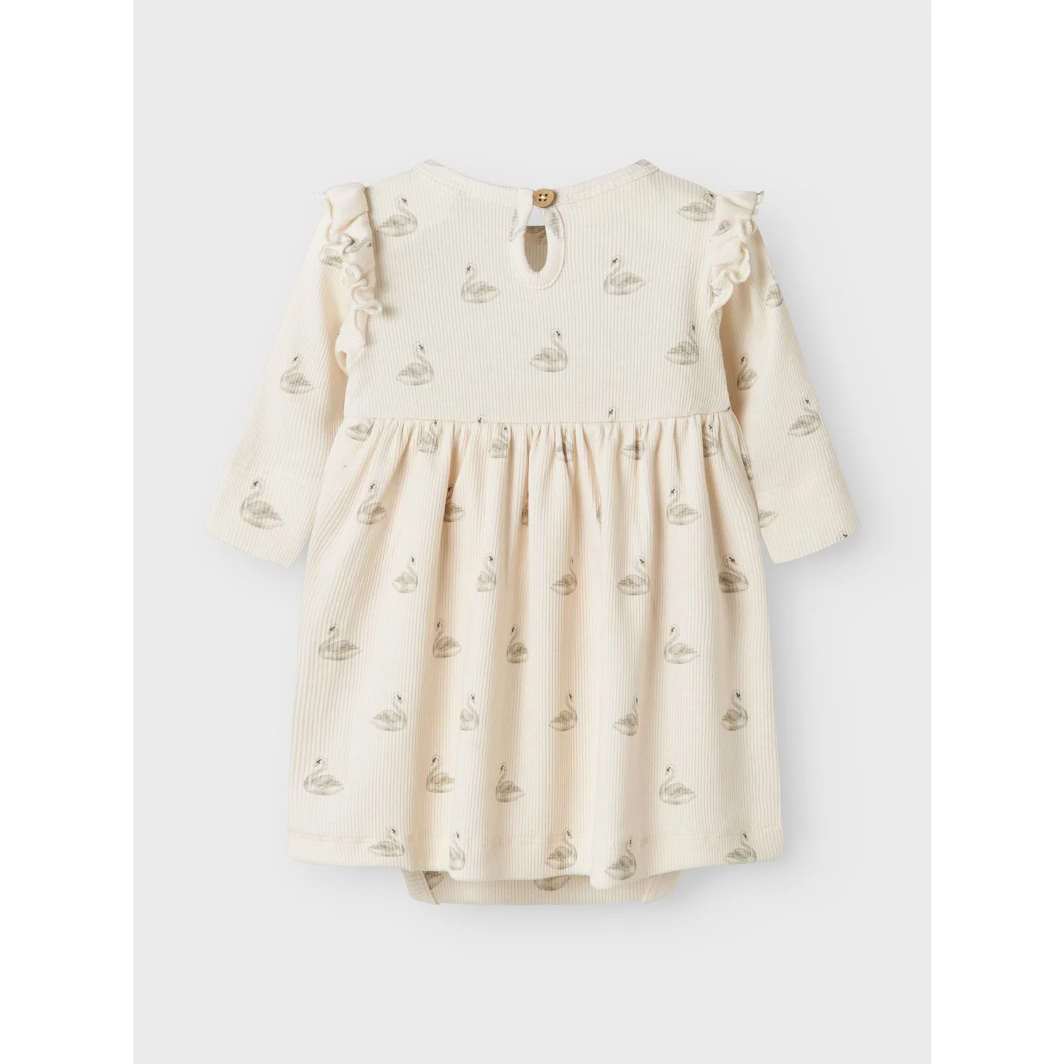 Lil'Atelier Pastel Parchment Swan Nbfgavo Ege Ls Body Dress Lil - Image 3
