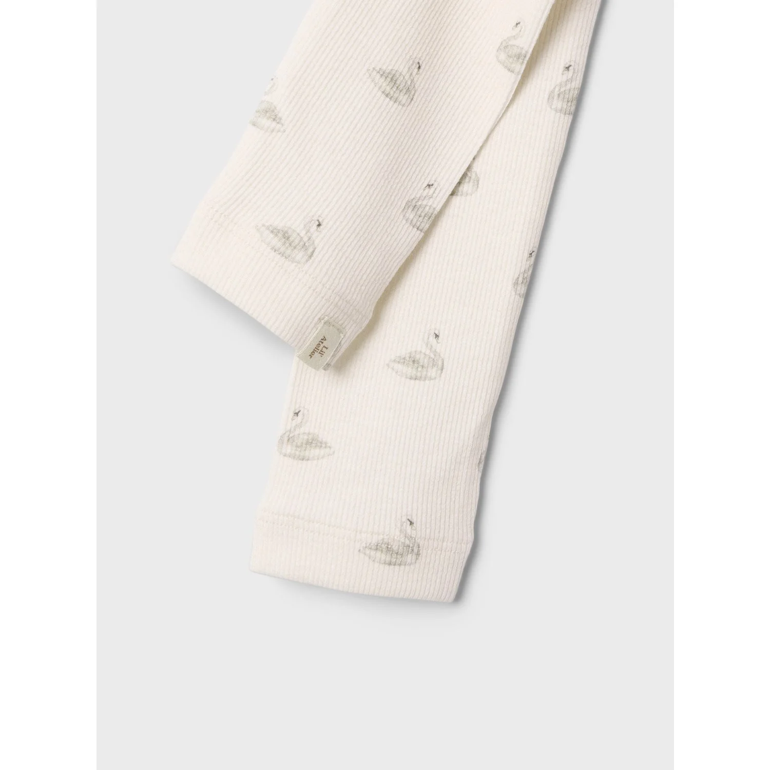 Lil'Atelier Pastel Parchment Swan Nmfgavo Efi Slim Legging Lil Noos - Image 2