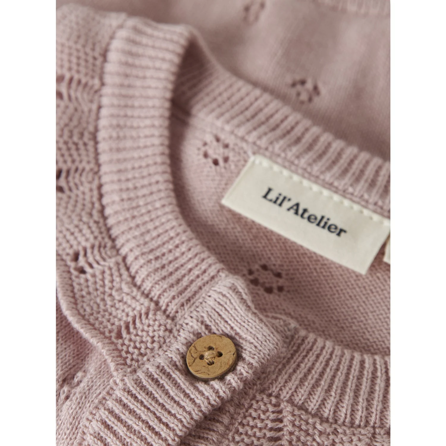Lil'Atelier Peach Whip Melange Nbfdorina Ls Knit Card Lil - Image 2