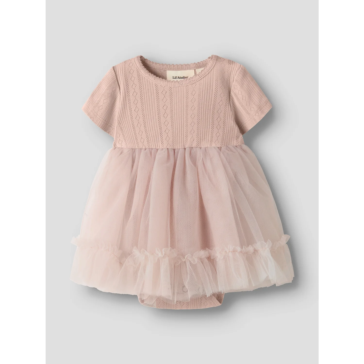 Lil'Atelier Peach Whip Nbffanella Ss Body Tulle Dress Lil - Image 4
