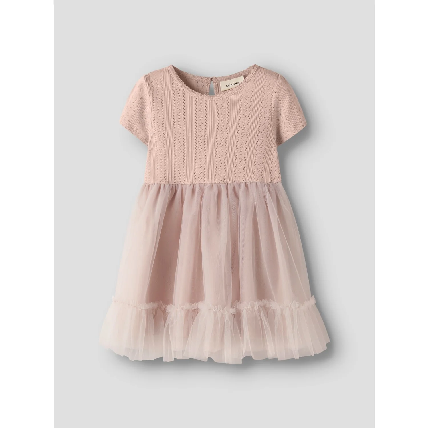 Lil'Atelier Peach Whip Nmffanella Ss Tulle Dress Lil - Image 4