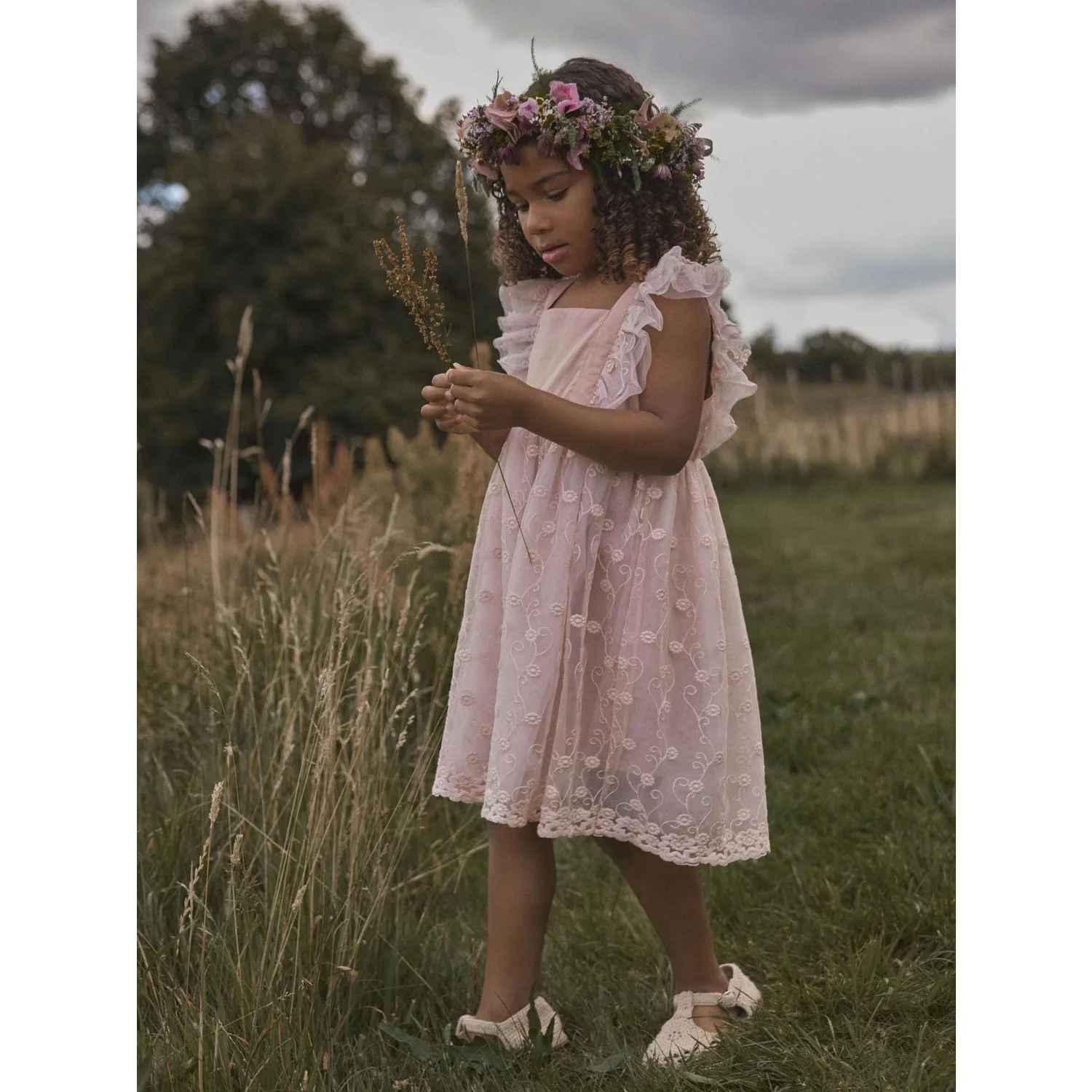 Lil'Atelier Peach Whip Nmffeya Sl Tulle Dress Lil - Image 2