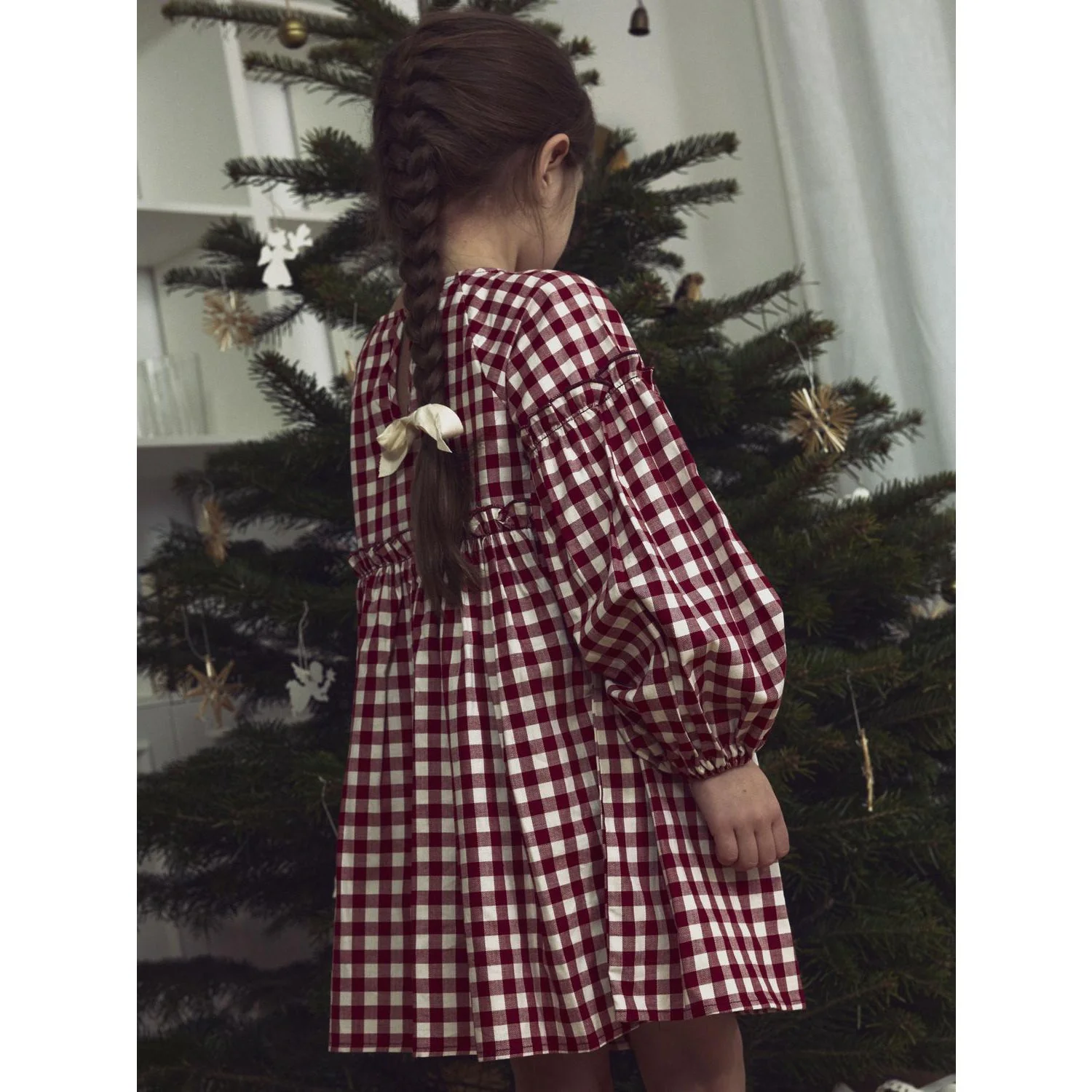Lil'Atelier Red Dahlia Nmfrio Ls Loose Dress Lil - Image 3