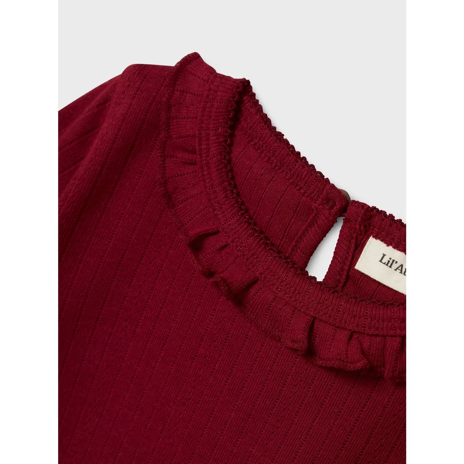Lil'Atelier Red Dahlia Rachel Nim Slim Blouse - Image 2