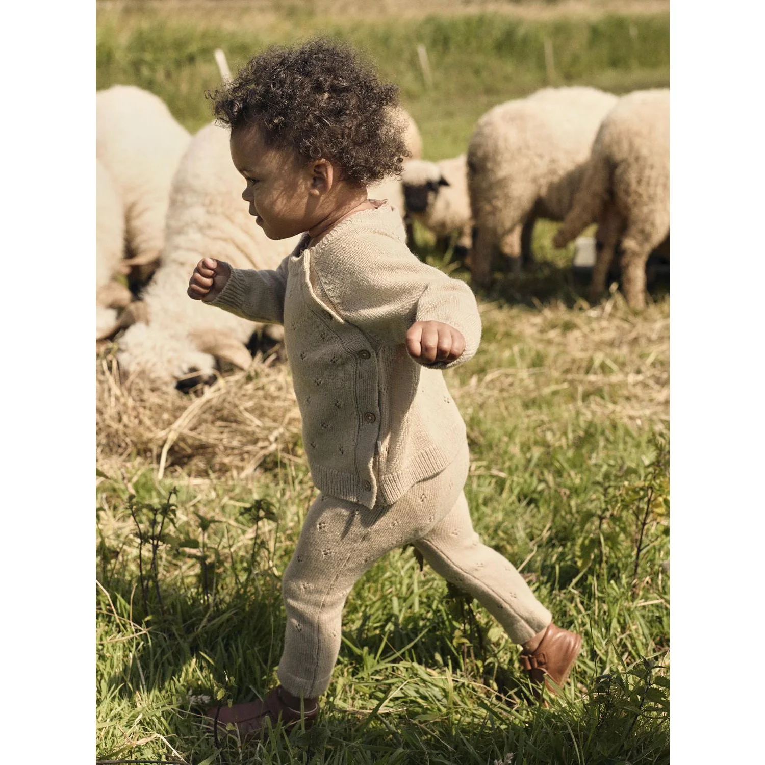 Lil'Atelier Safari Melange Nbnnalio Ls Wrap Knit Lil - Image 2