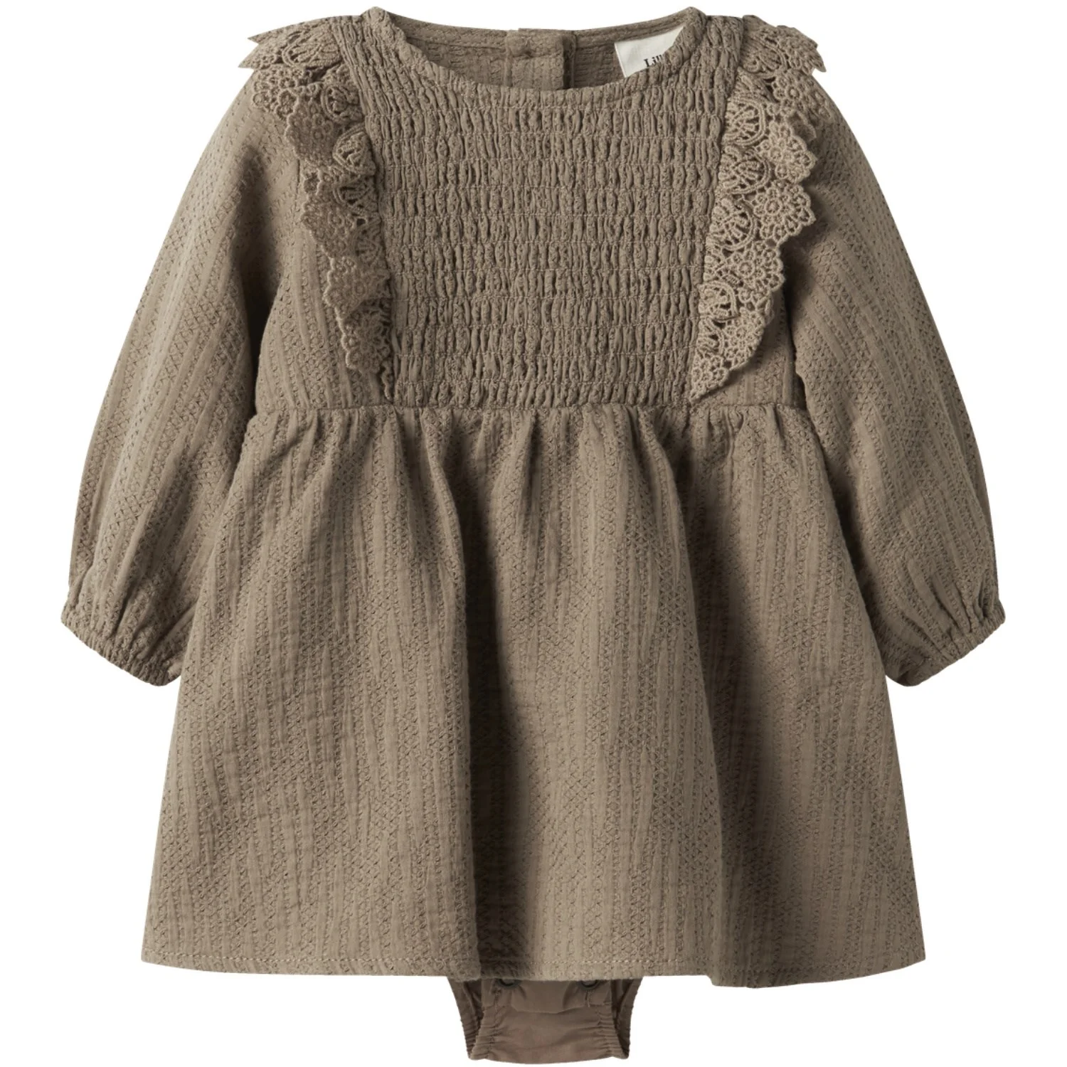 Lil'Atelier Sepia Tint Nbfrosita Liu Ls Body Dress Lil