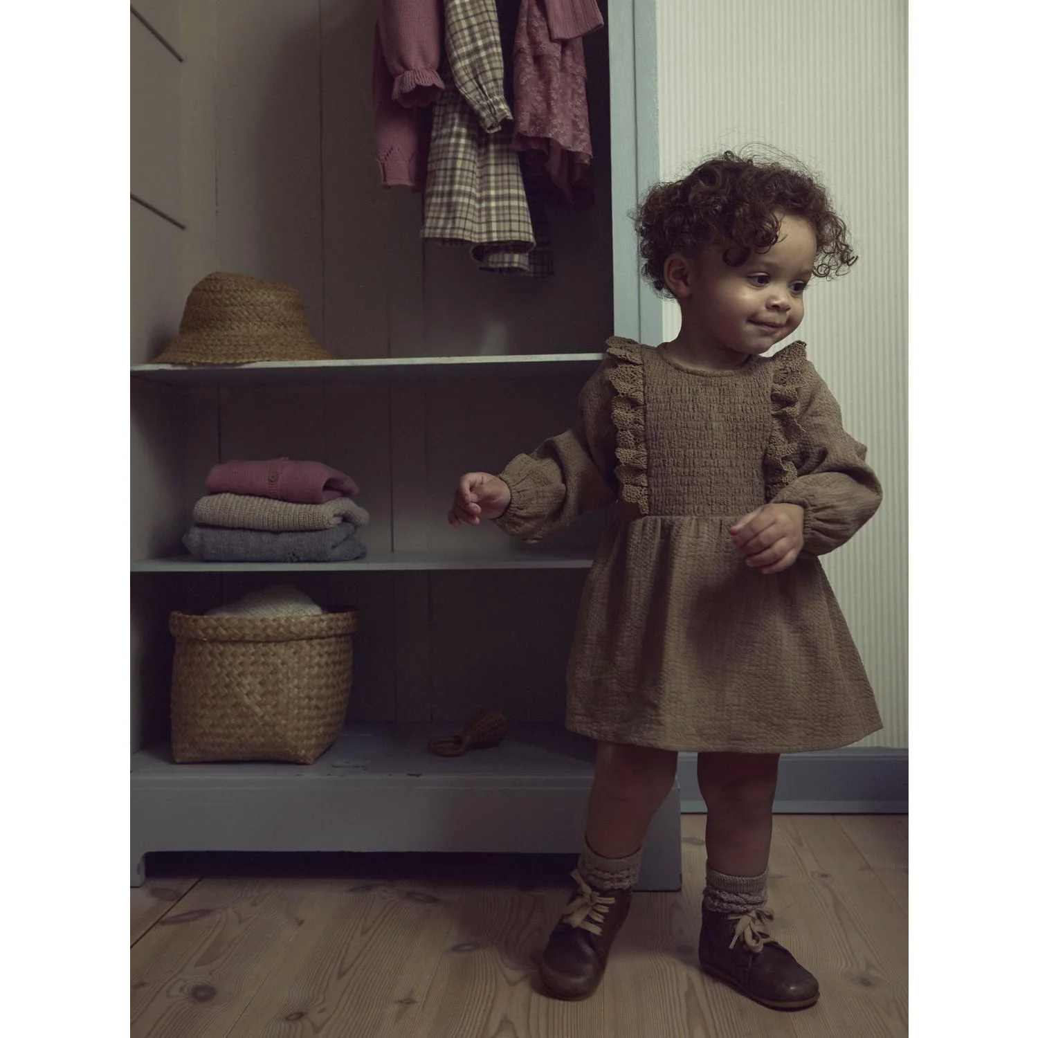 Lil'Atelier Sepia Tint Nbfrosita Liu Ls Body Dress Lil - Image 2