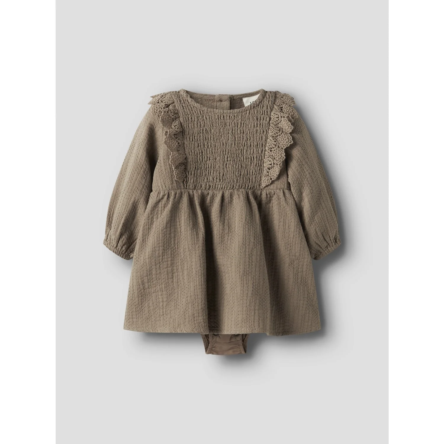 Lil'Atelier Sepia Tint Nbfrosita Liu Ls Body Dress Lil - Image 4