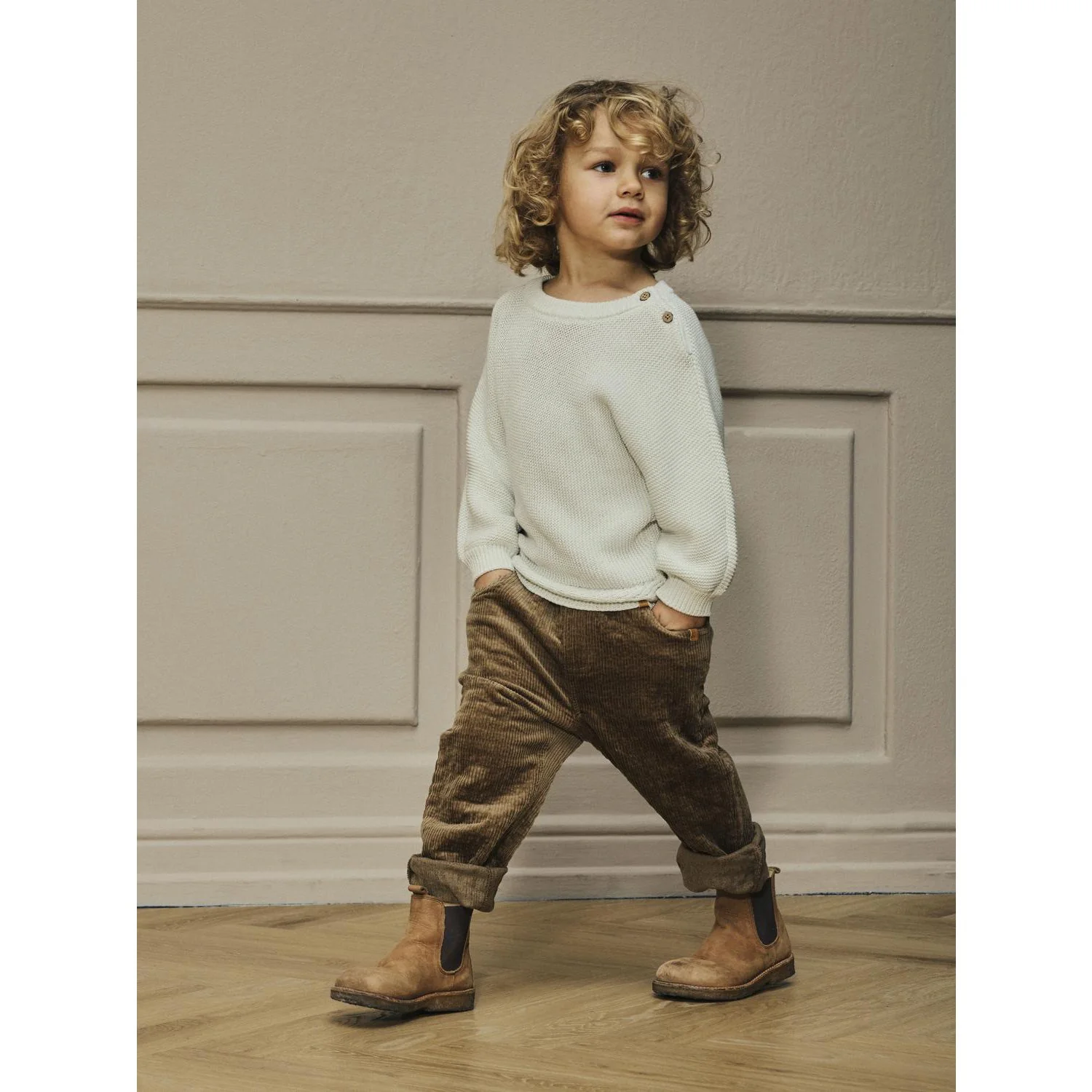 Lil'Atelier Sepia Tint Nmmosmund Loose Cord Pant 4241-Sd Lil - Image 2