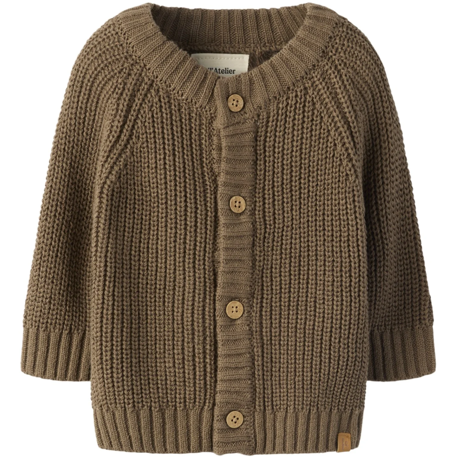 Lil'Atelier Shitake Nbnemlen Ls Knit Card Lil Noos