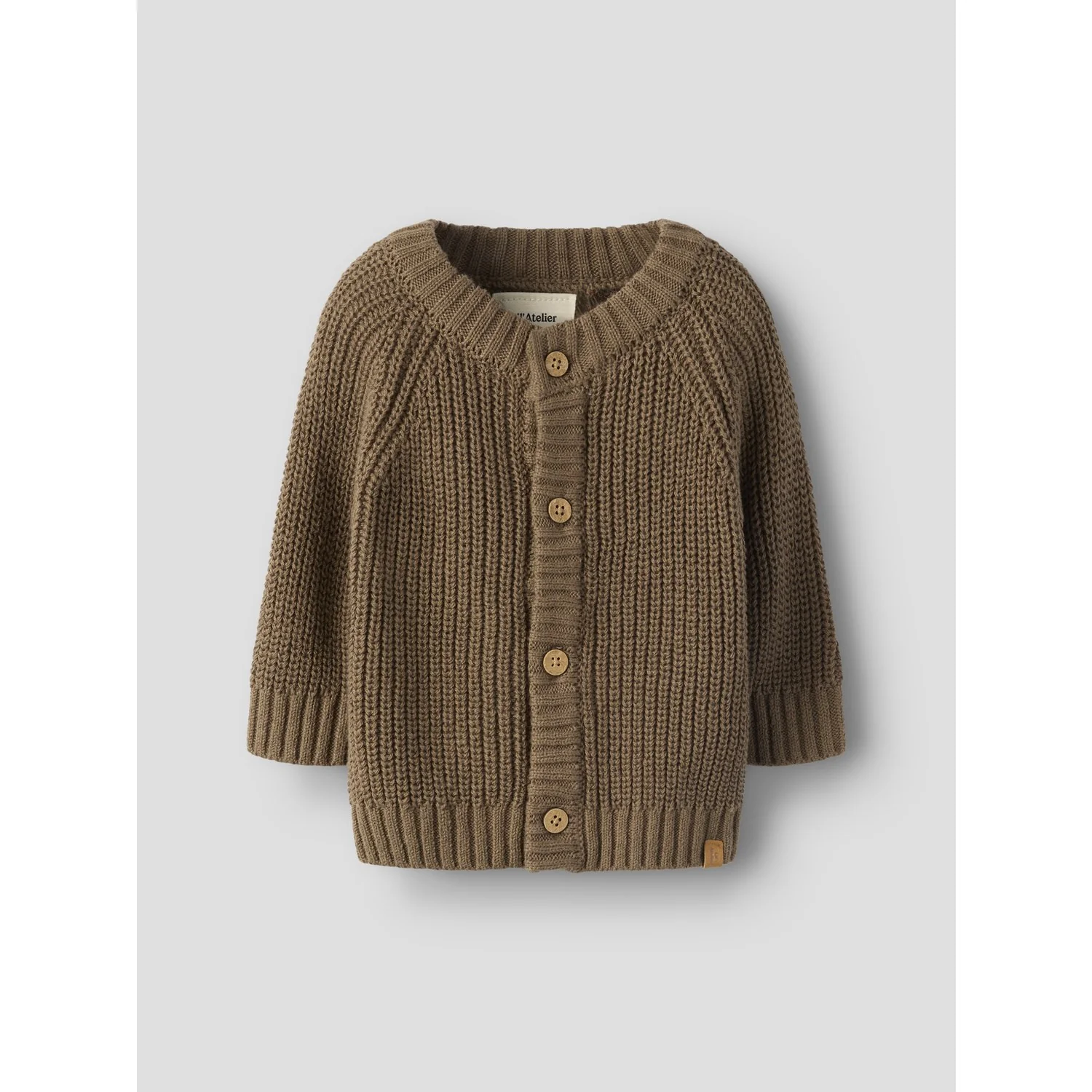 Lil'Atelier Shitake Nbnemlen Ls Knit Card Lil Noos - Image 2