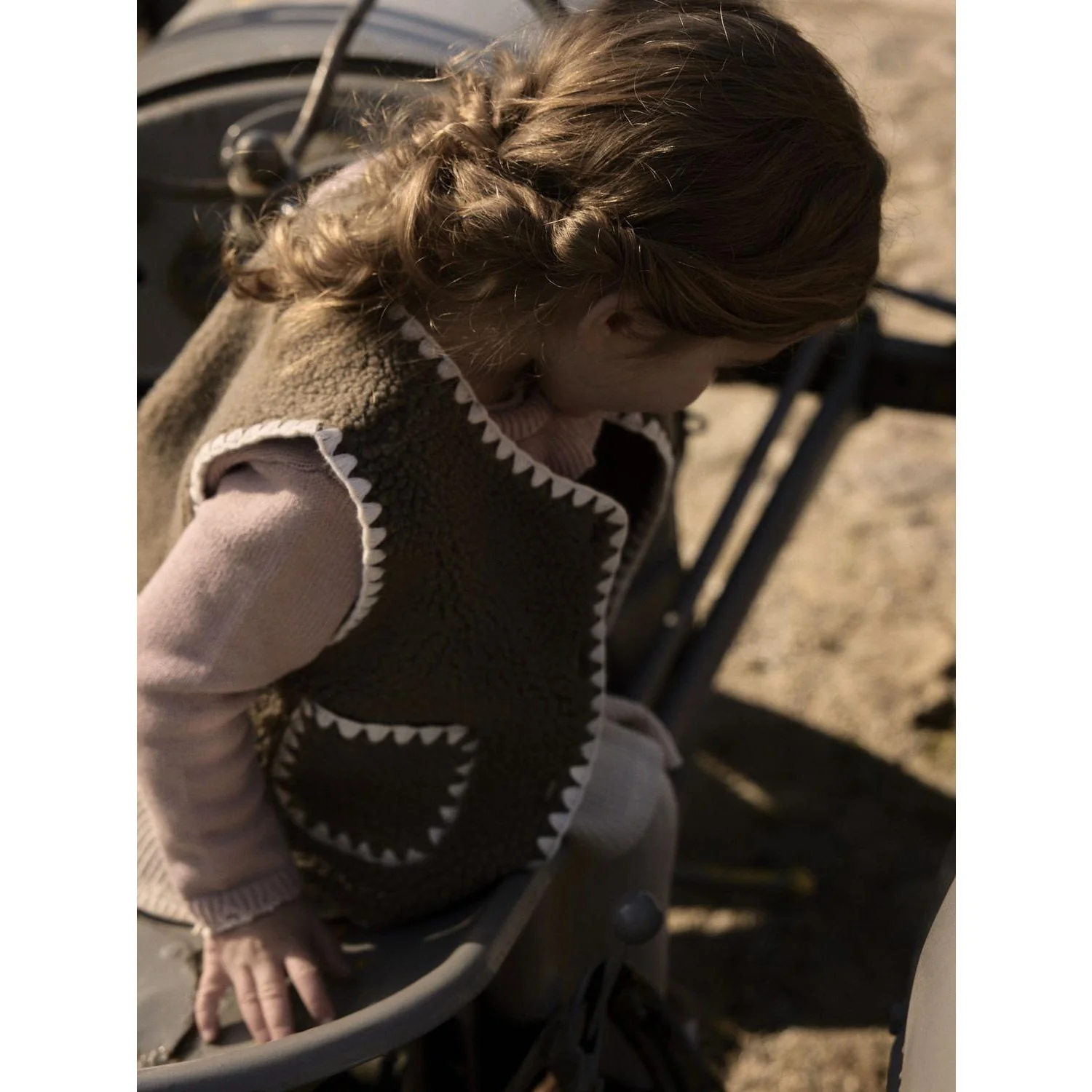 Lil'Atelier Shitake Nmflajo Loose Vest Lil - Image 2