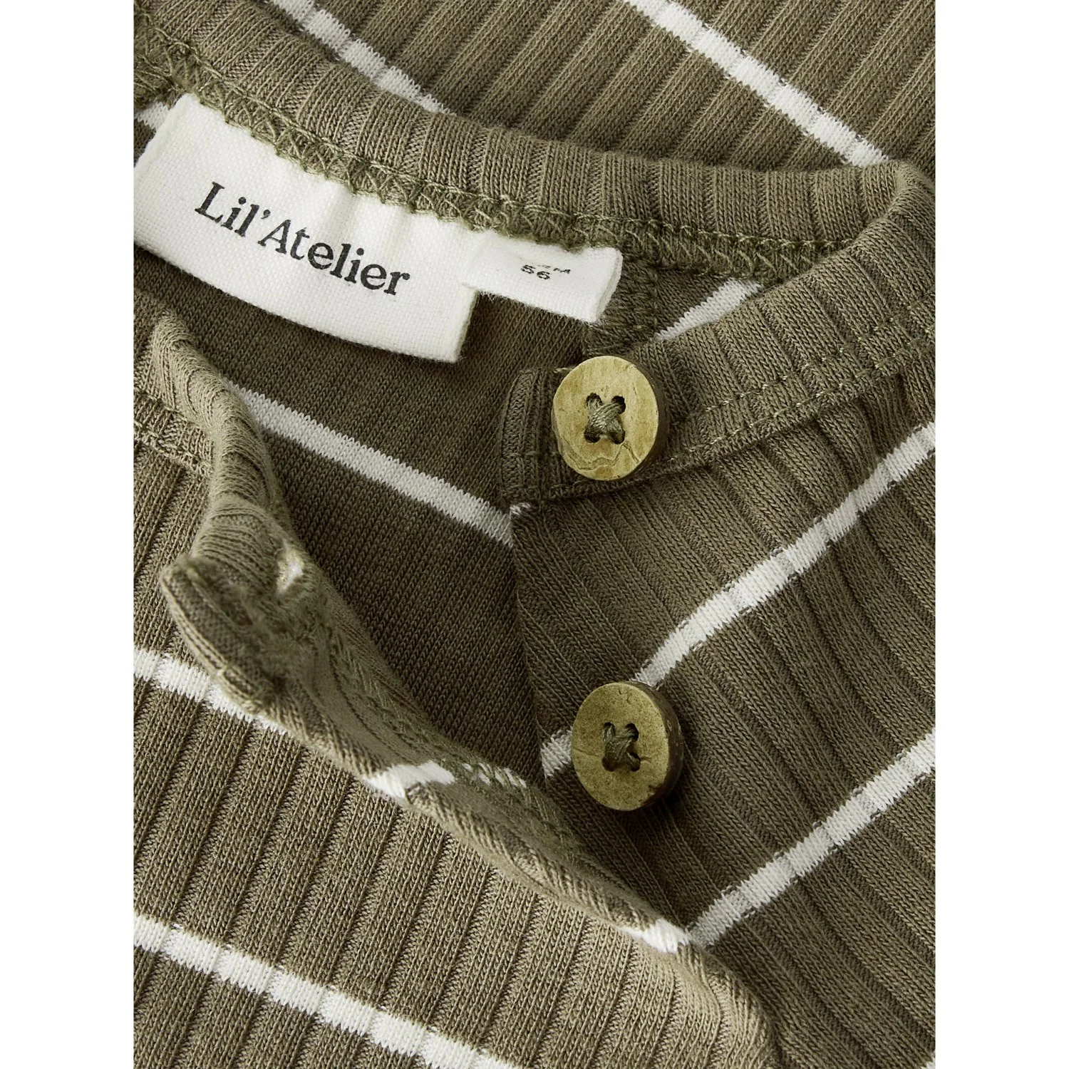 Lil'Atelier Shitake Turtledove Nbmkail Ls Slim Body Lil Noos - Image 2