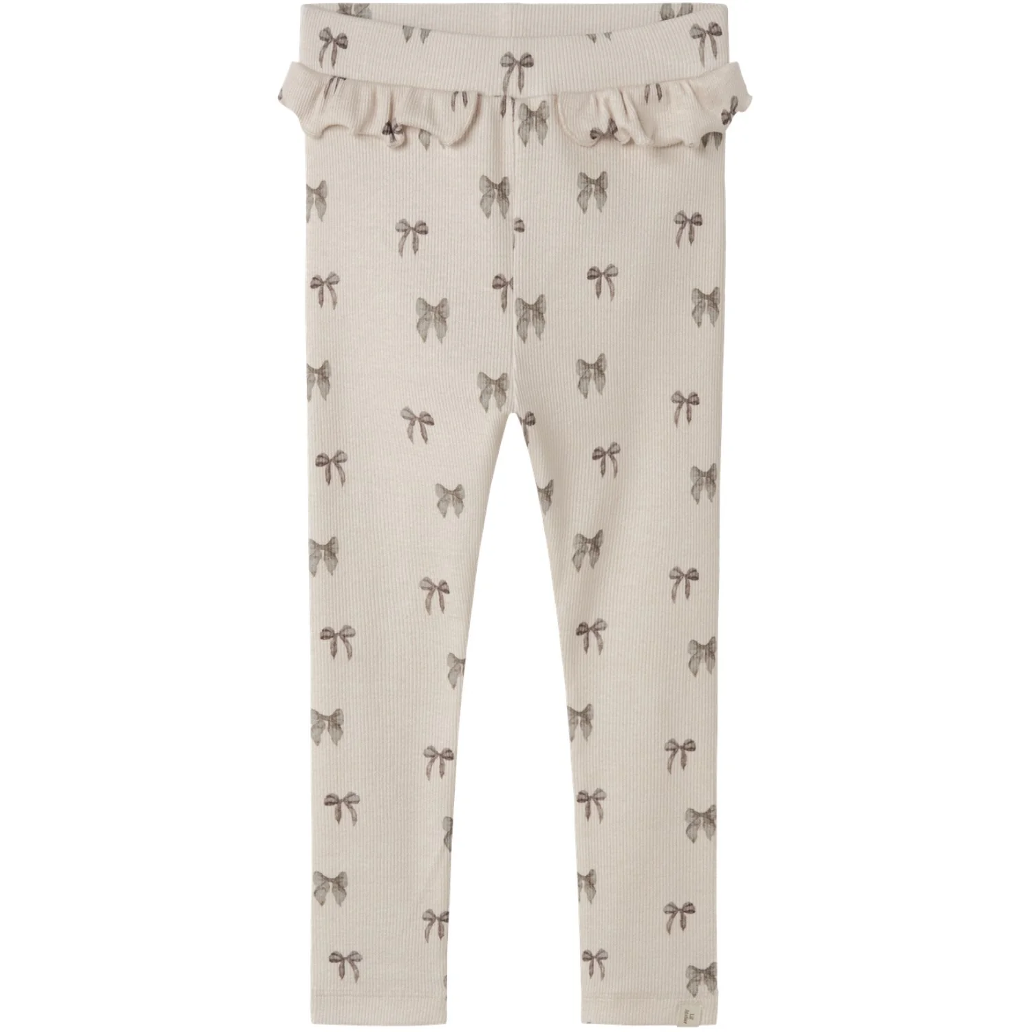 Lil'Atelier Silver Peony Bow Nmfgavo Efi Slim Leggings Lil Noos