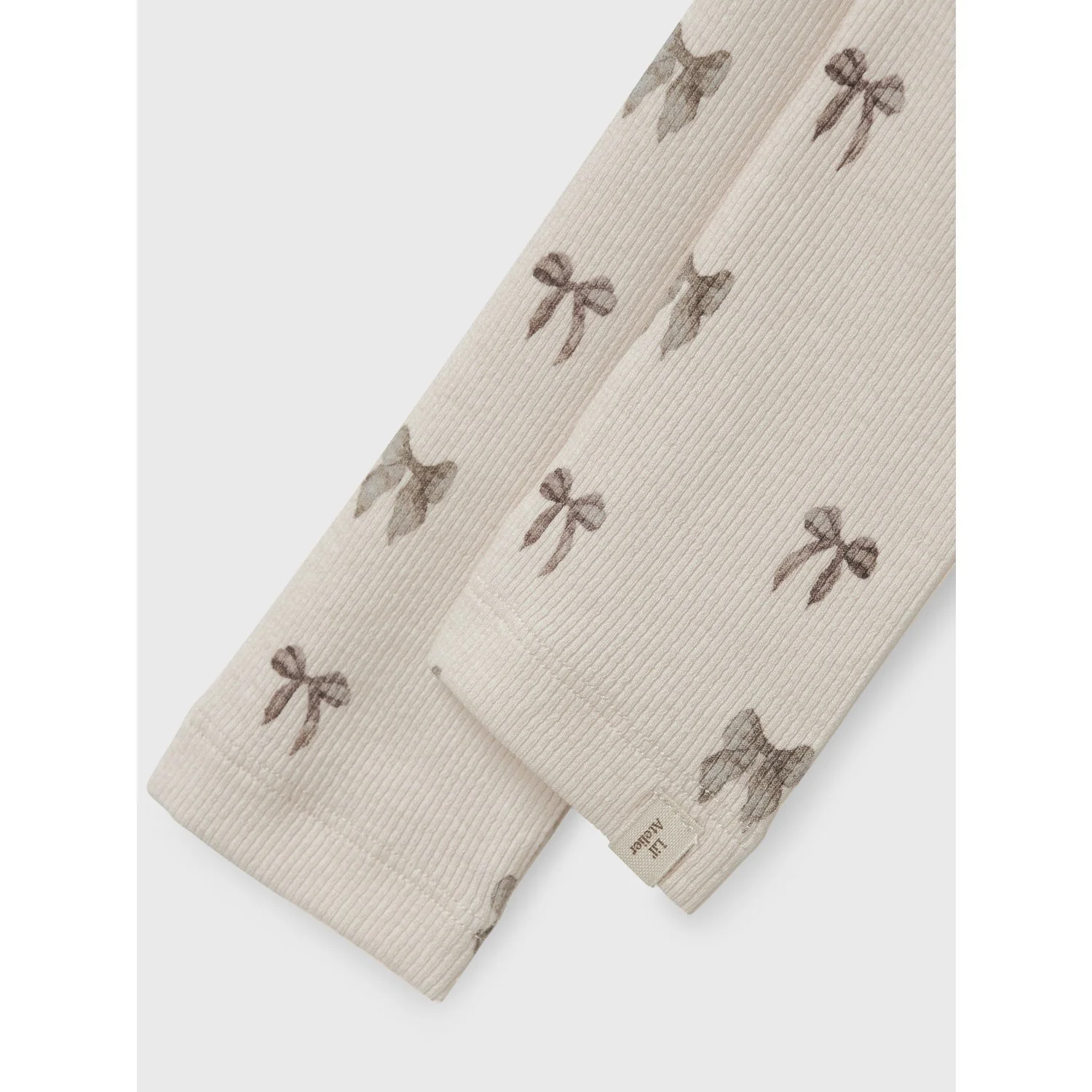 Lil'Atelier Silver Peony Bow Nmfgavo Efi Slim Leggings Lil Noos - Image 2