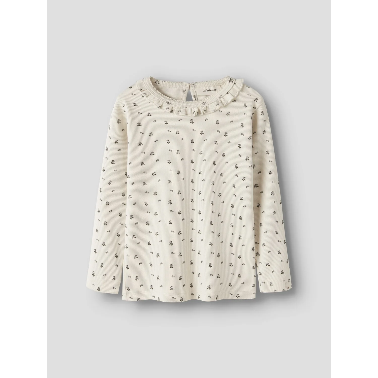 Lil'Atelier Turtledove Blue Flower Nmflago Mai Ls Slim Top Lil - Image 4