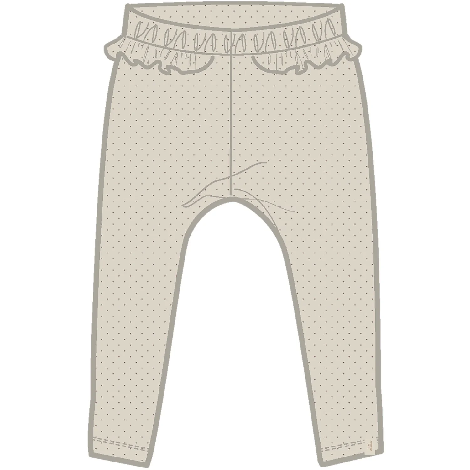 Lil'Atelier Turtledove Heart Nmflalo Tai Slim Leggings Lil - Image 4