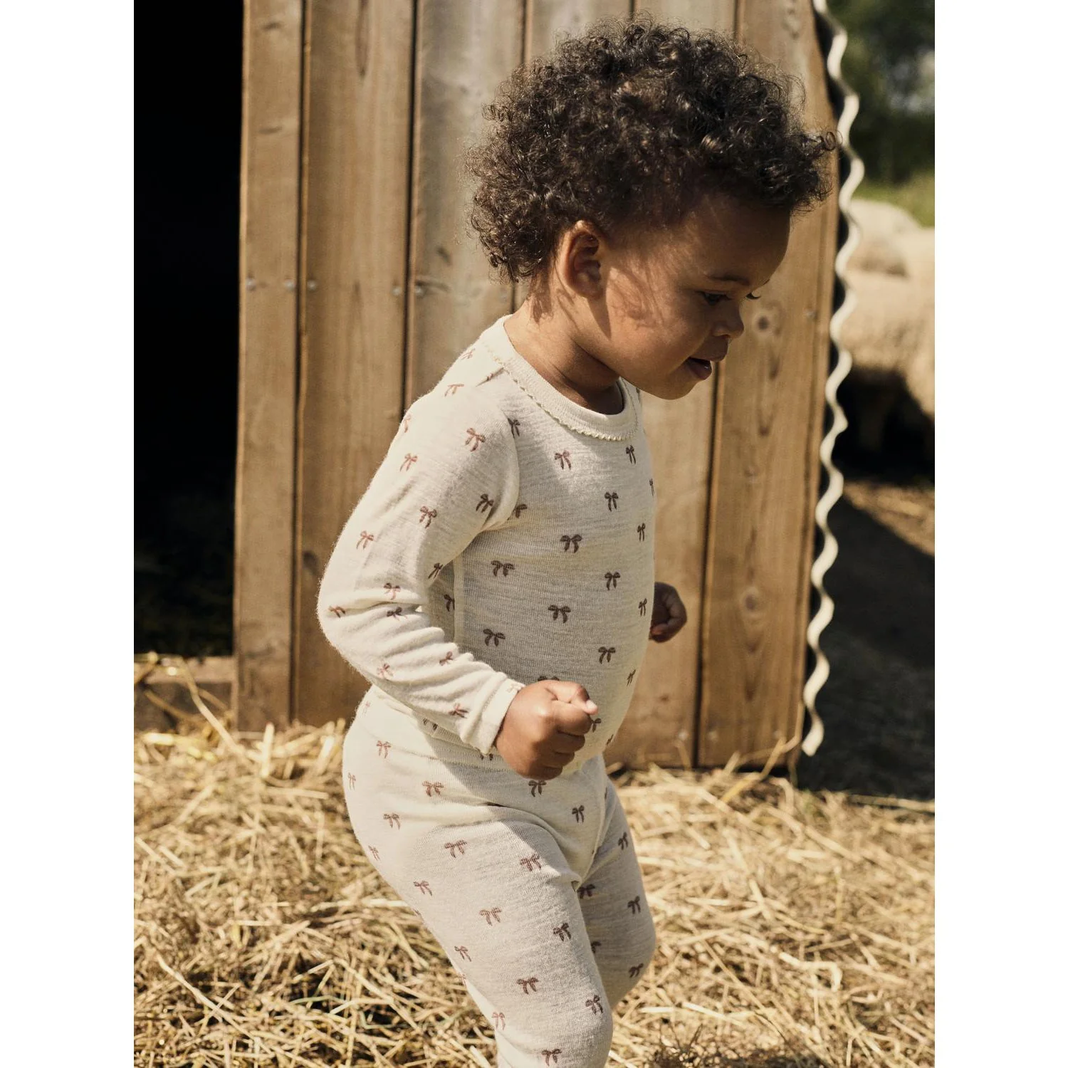 Lil'Atelier Turtledove Melange Nbfnalu Wo/Mo Slim Leggings Lil Noos - Image 2