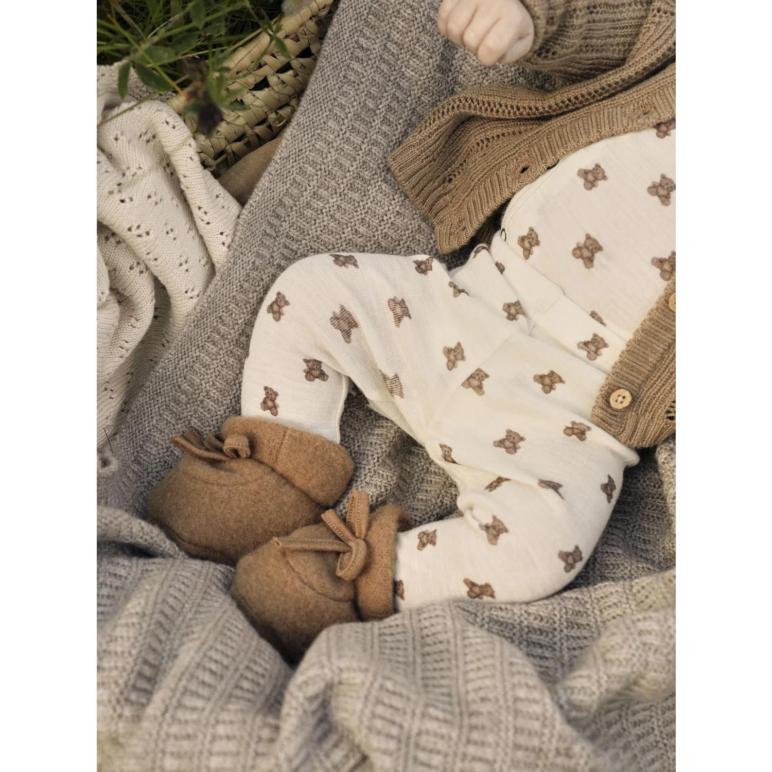 Lil'Atelier Turtledove Melange Nbnnalu Wo/Mo Ls Slim Wrap Body Lil - Image 3