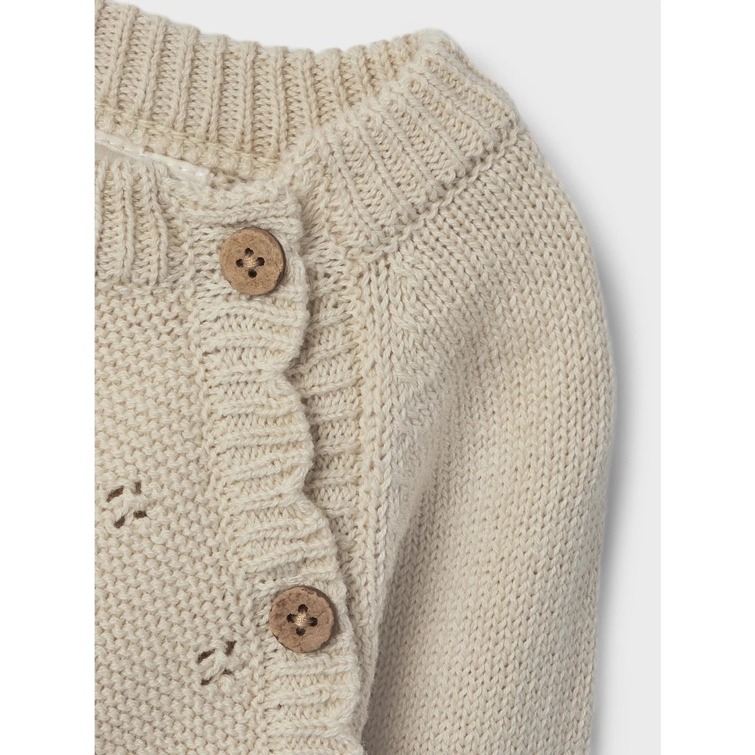 Lil'Atelier Turtledove Nbflaguna Ls Wrap Knit Lil Noos - Image 3