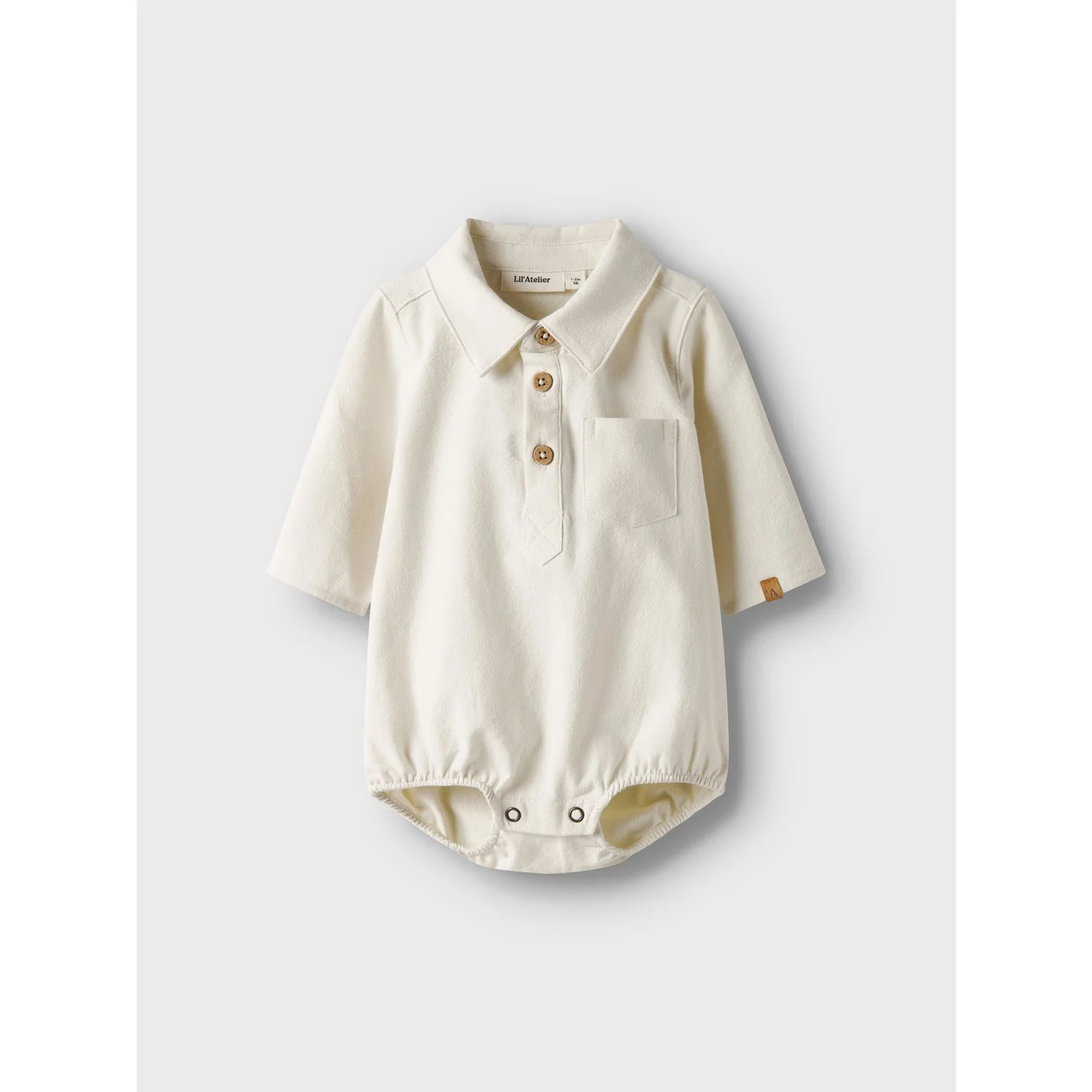 Lil'Atelier Turtledove Nbmhadam Ls Body Shirt Lil - Image 3
