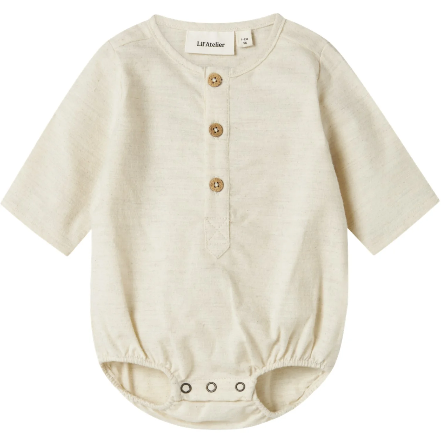 Lil'Atelier Turtledove Nbmotto Ls Loose Shirt Body Lil