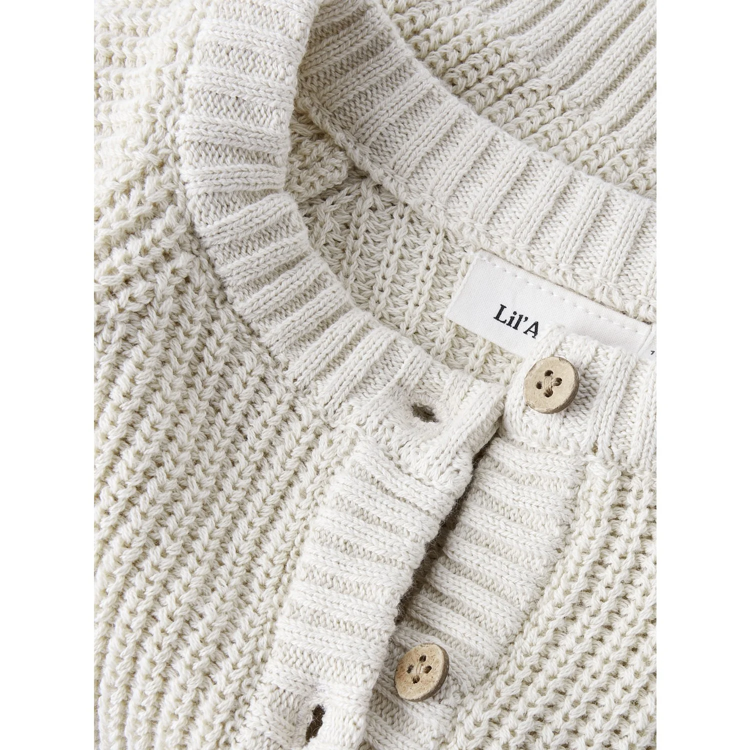 Lil'Atelier Turtledove Nmfemlen Len Ls Knit Card Lil - Image 2