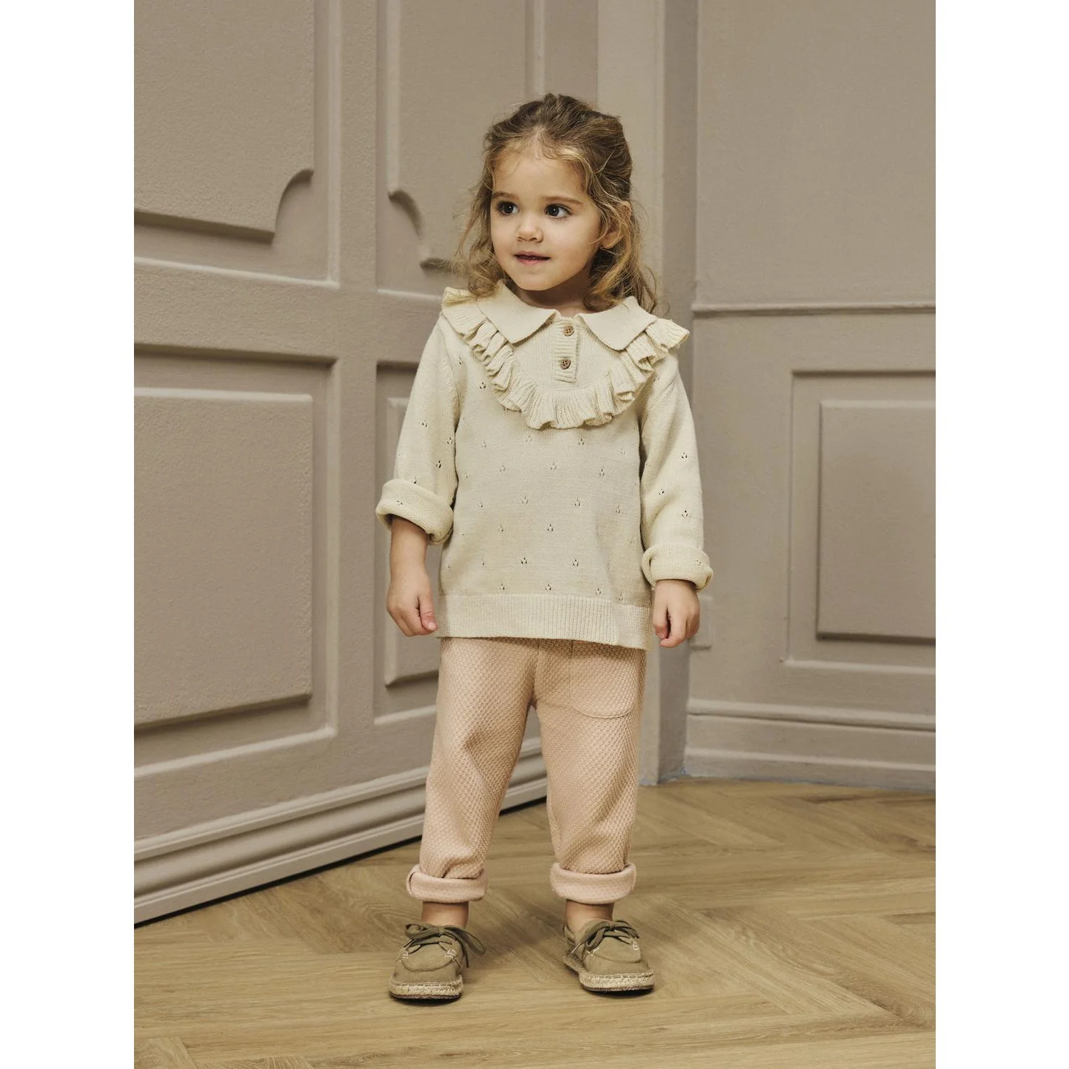 Lil'Atelier Turtledove Nmfnakita Ls Loose Knit Lil - Image 2