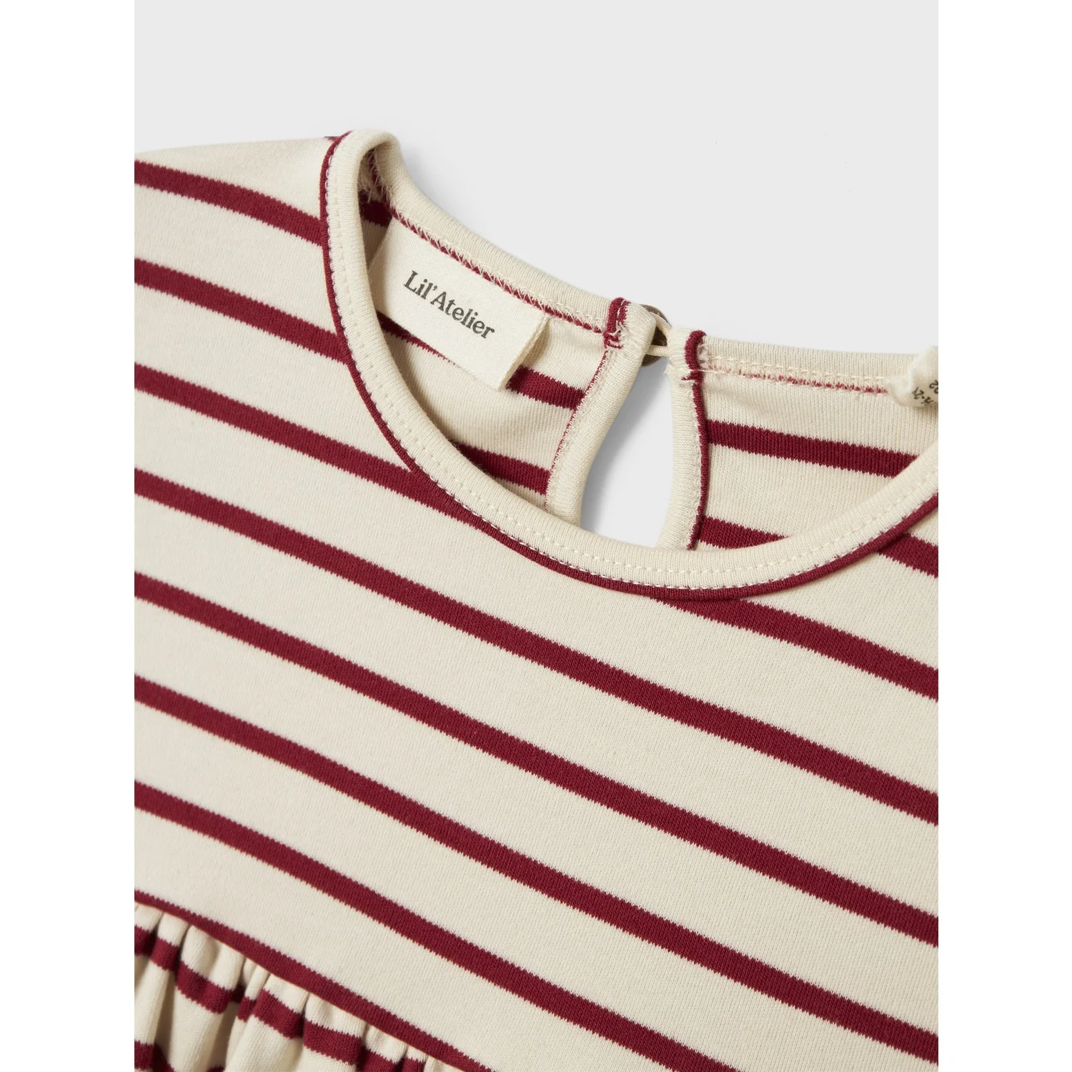 Lil'Atelier Turtledove Red Dahlia Nmflimia Ls Loose Dress Lil - Image 4