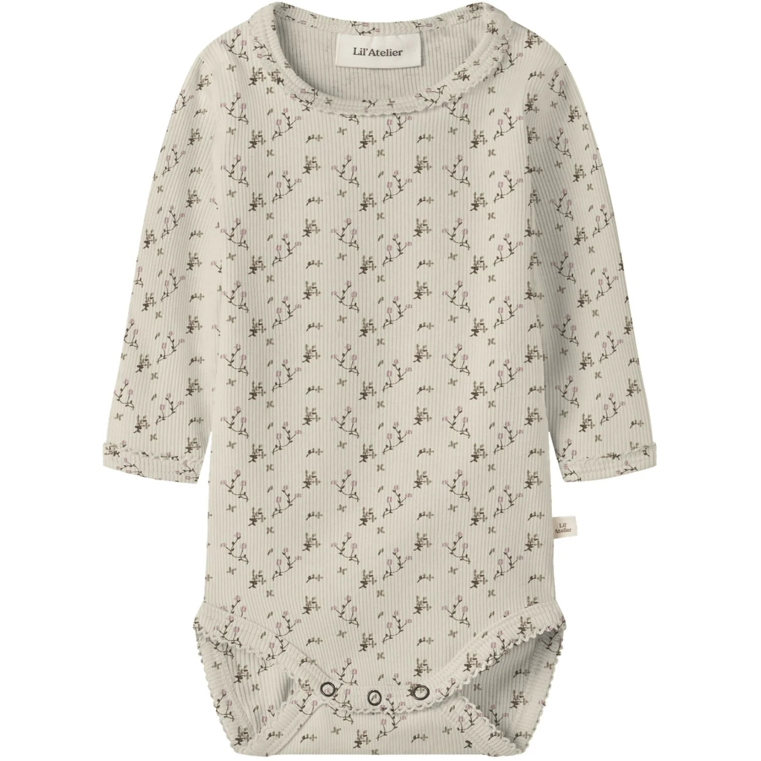 Lil'Atelier Turtledove Rose Flower Nbflago Mau Ls Slim Body Lil