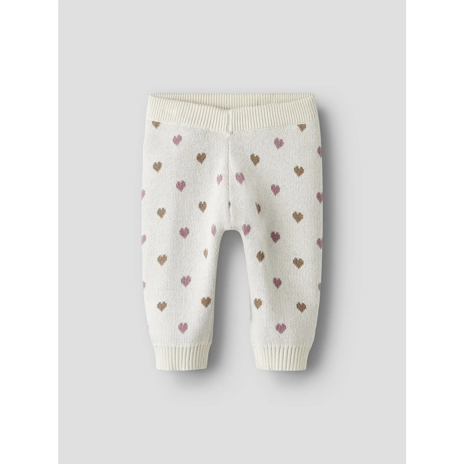 Lil'Atelier Turtledove Sepia Tint Nbfsaran Knit Pants Heart Lil - Image 3