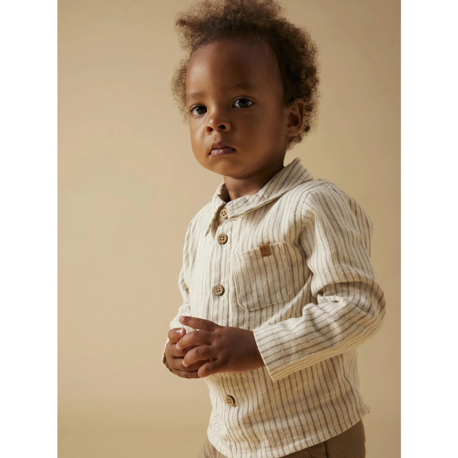 Lil'Atelier Turtledove Sepia Tint Nbmfelixo Ls Body Shirt Lil - Image 2