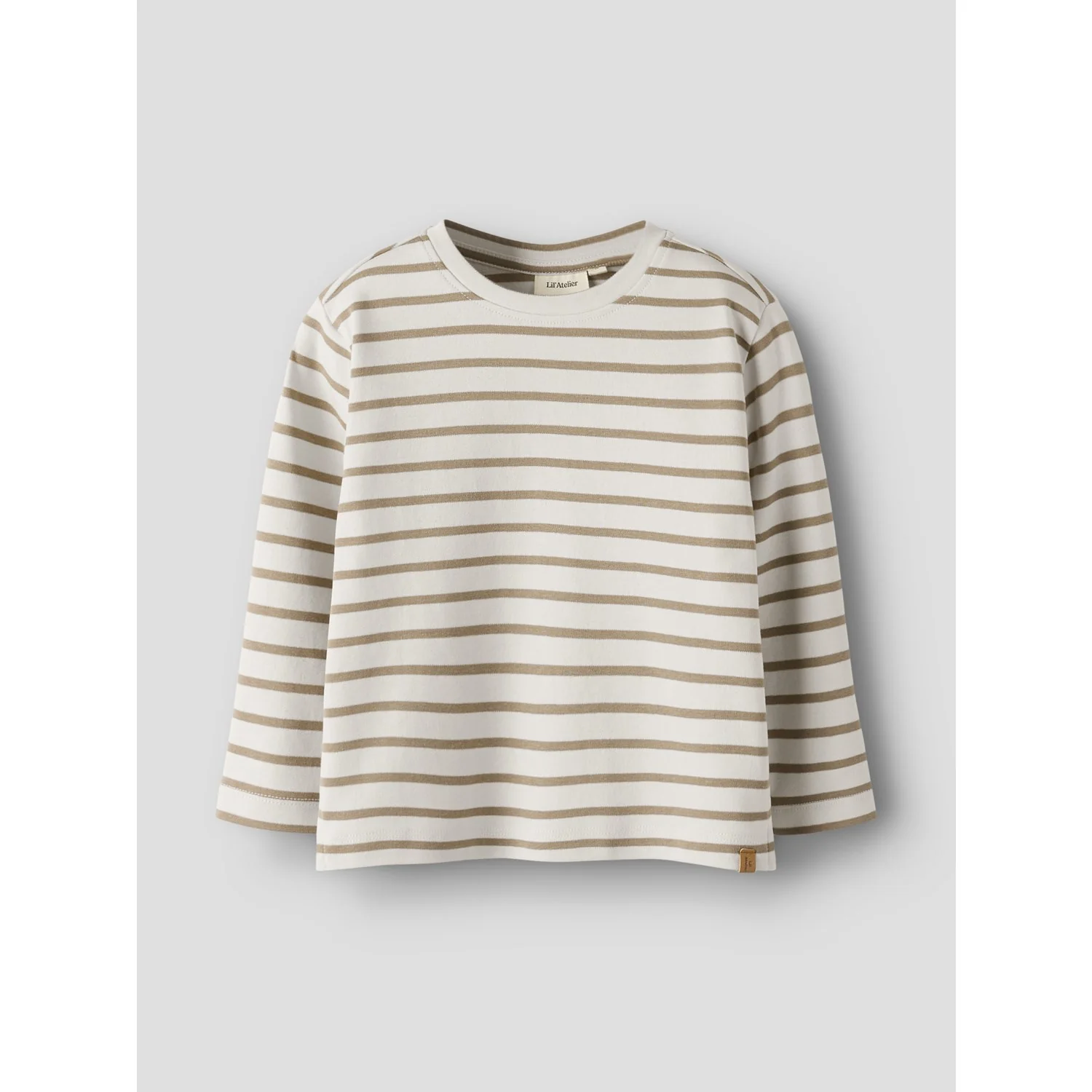 Lil'Atelier Turtledove Sepia Tint Nmmlimia Ls Loose Top Lil Noos - Image 3