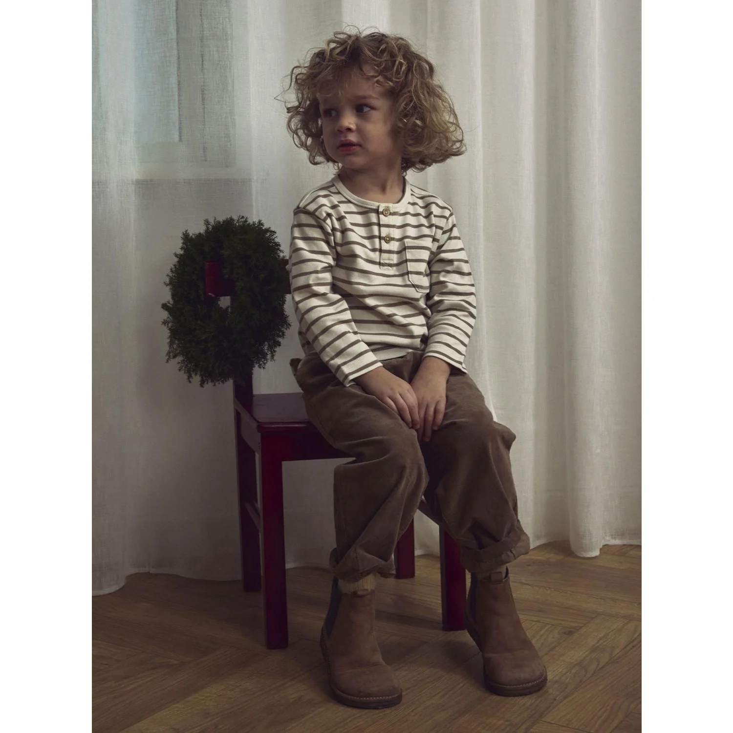 Lil'Atelier Turtledove Sepia Tint Nmmlimia Nob Ls Loose Top Lil - Image 2